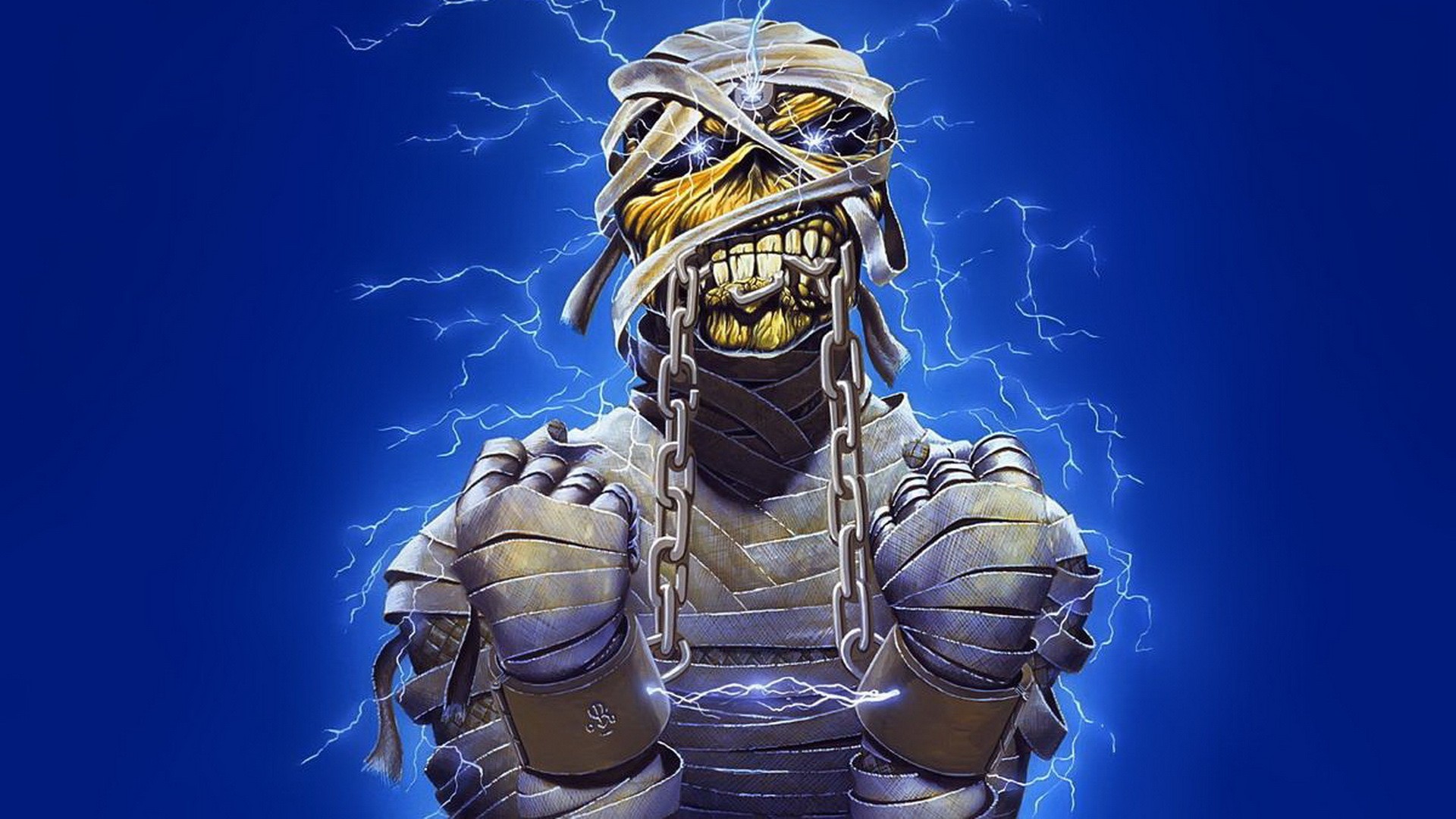 Iron Maiden Mummy Eddie Band Mascot 1920x1080
