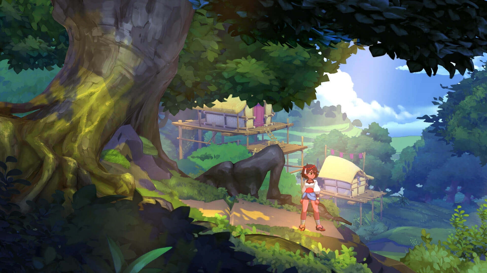 Indivisible Video Game Art Artwork Video Game Characters Ajna Lab Zero Games Screen Shot Village Tre 1920x1080