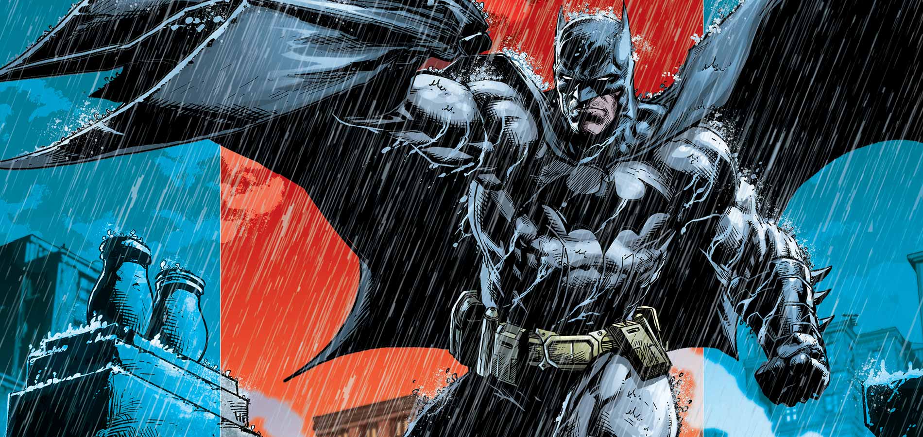 Batman Rain DC Comics 1900x900
