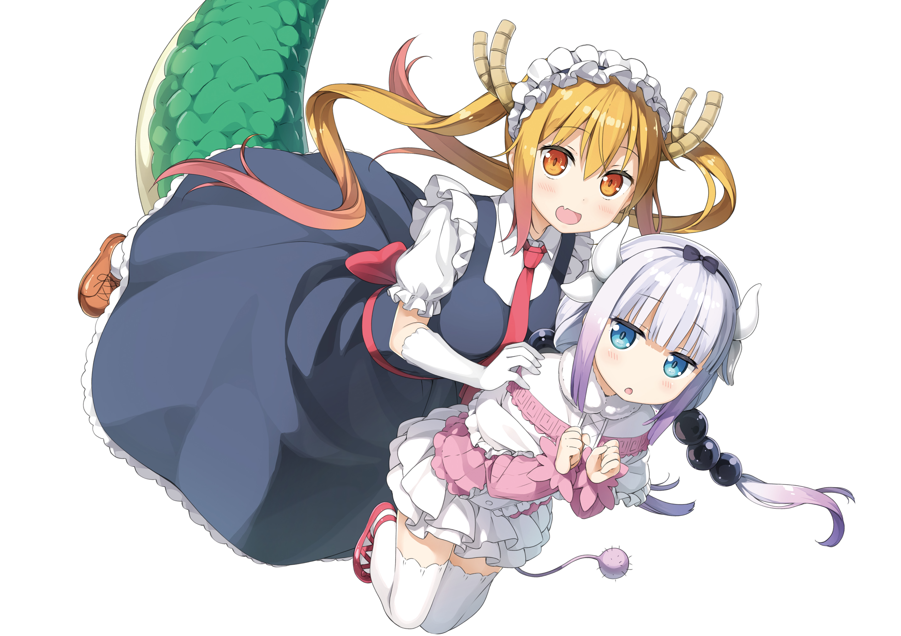 Miss Kobayashis Dragon Maid Tohru Kobayashi San Chi No Maid Dragon Kanna Kamui Kobayashi San Chi No  2866x2024