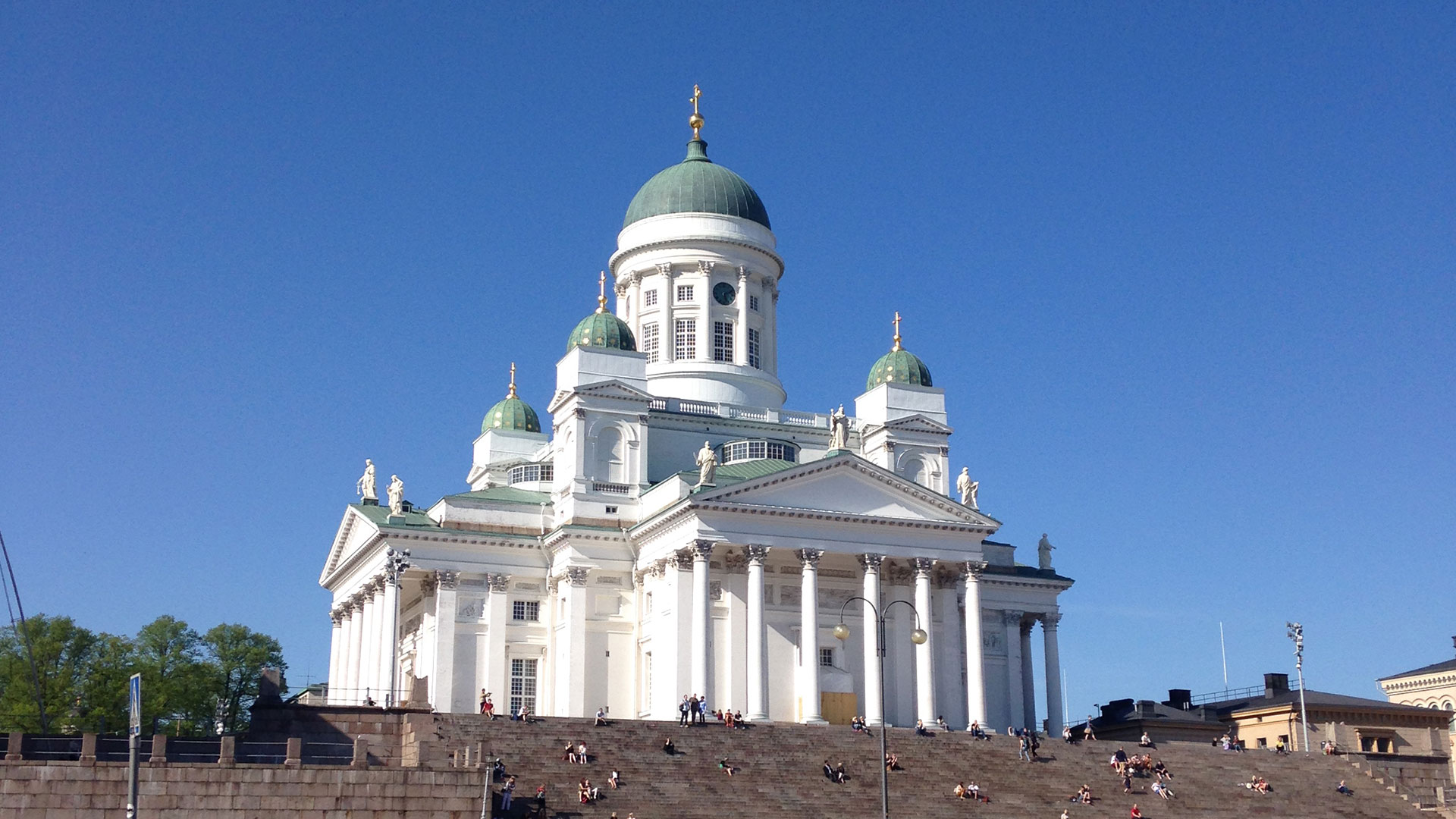 Helsinki Finland Cathedral Helsingin Tuomiokirkko Church 1920x1080