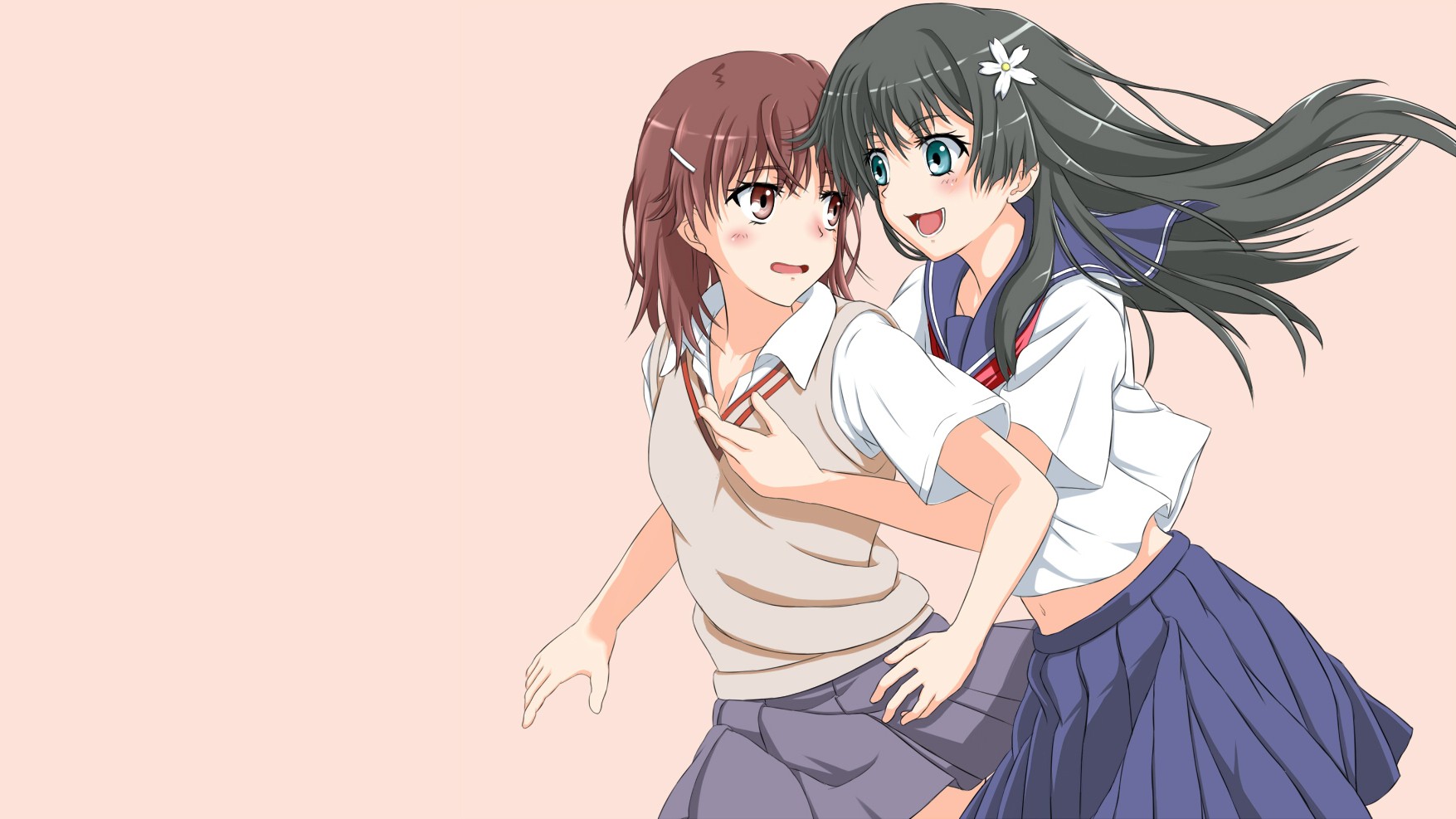 Anime Anime Girls Misaka Mikoto Saten Ruiko To Aru Kagaku No Railgun To Aru Majutsu No Index School  1755x987
