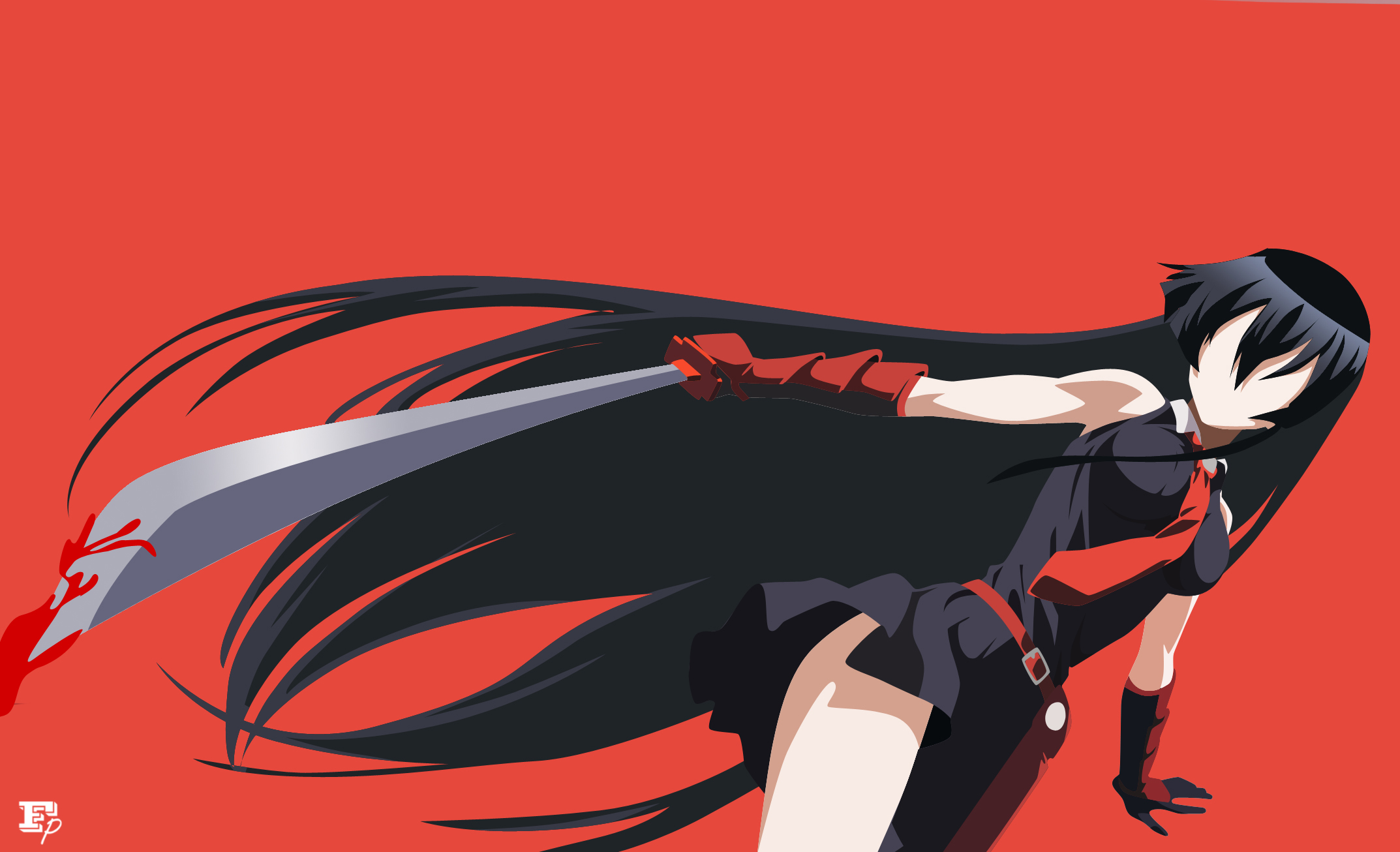 Akame Ga Kill Anime Girls Akame 2146x1306