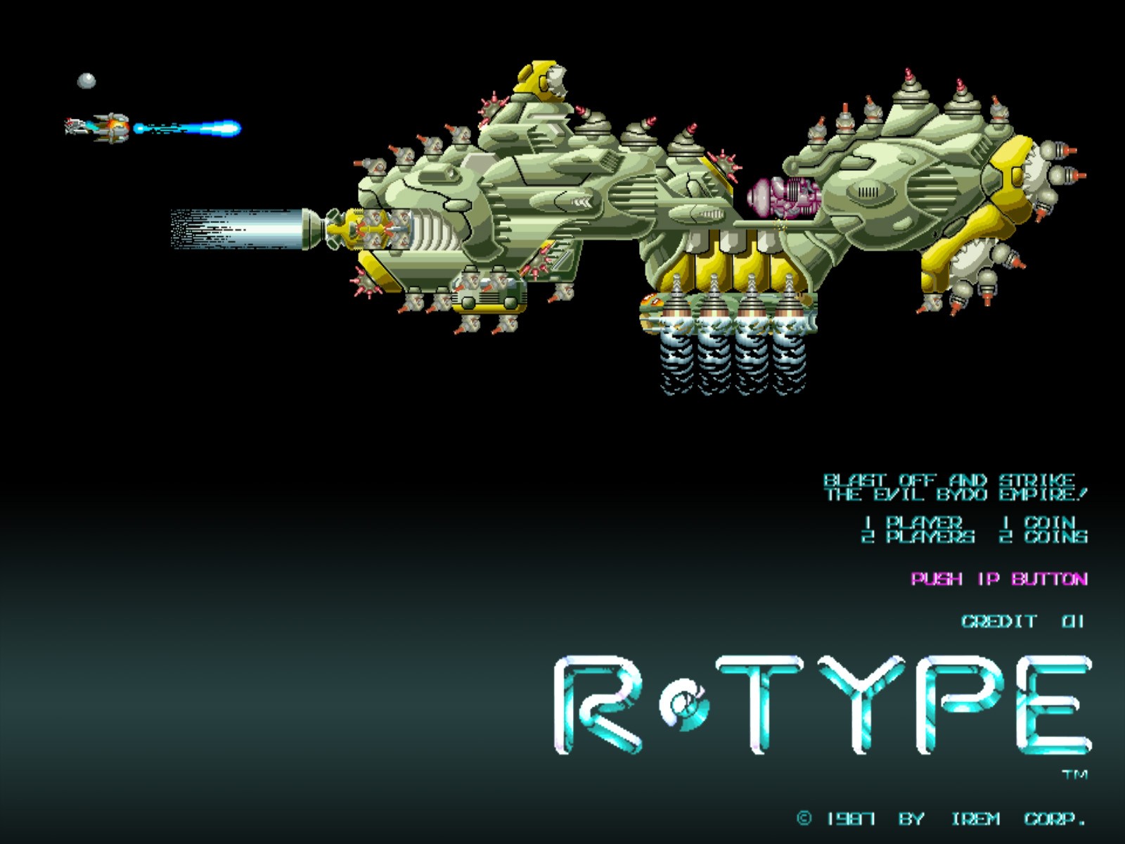 R Type Sci Fi Spaceship Space Game 1600x1200