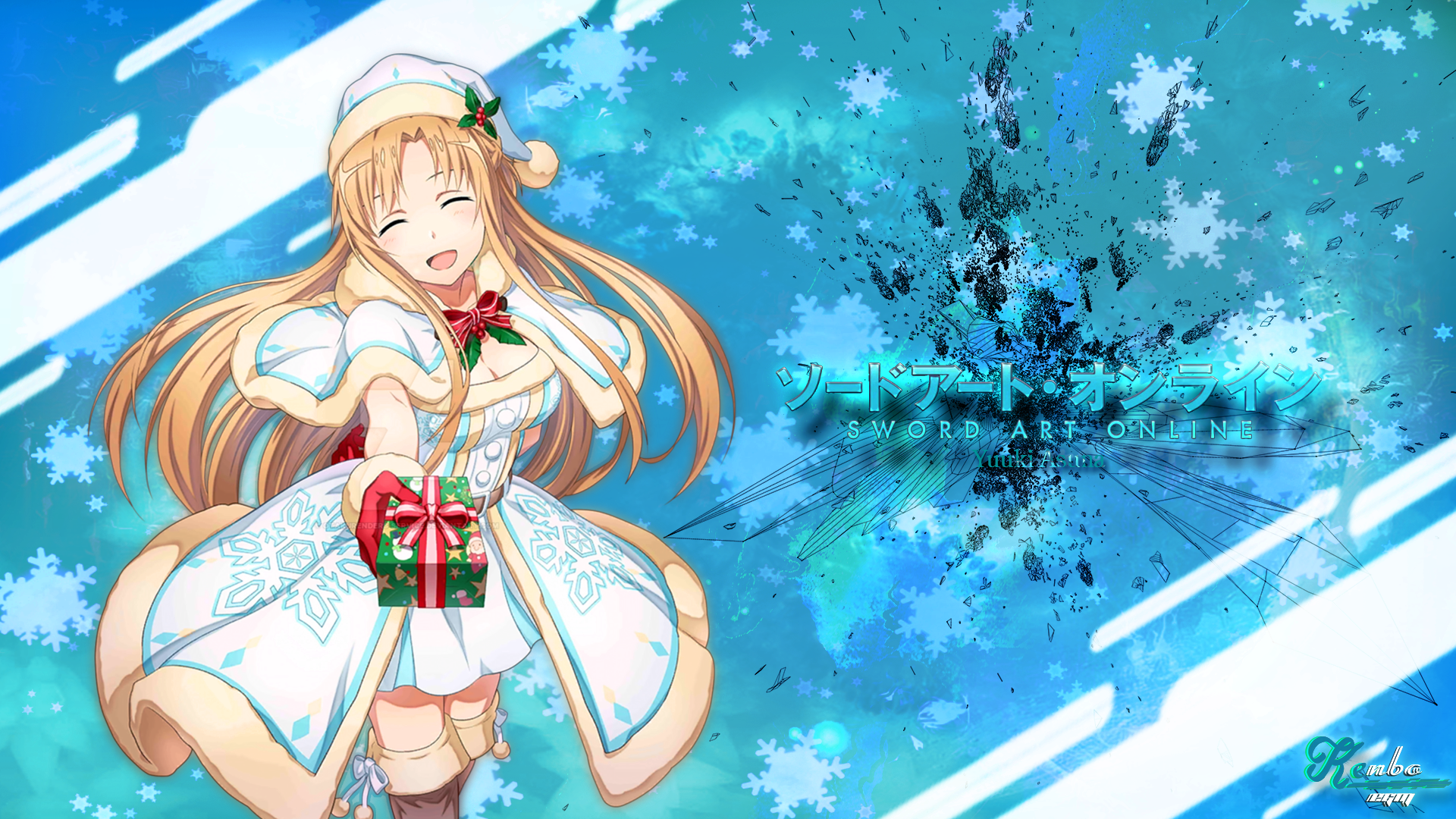 Anime Girls Anime Gift Presents Christmas Christmas Ornaments Sao Fatal Bullet SAO Lost Song Sword A 1920x1080
