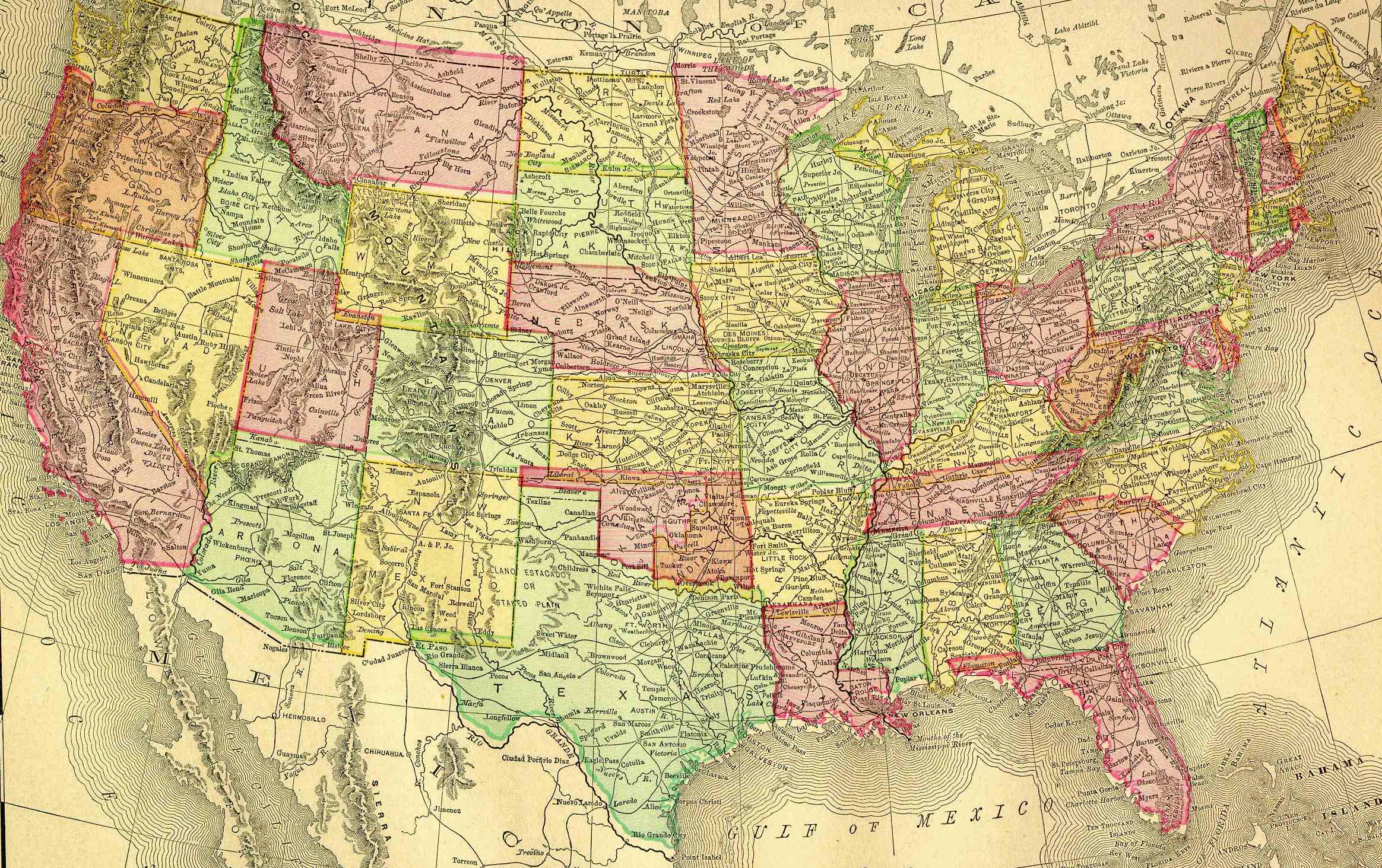 United States Of America Map Usa Map USA Map 2328x1464