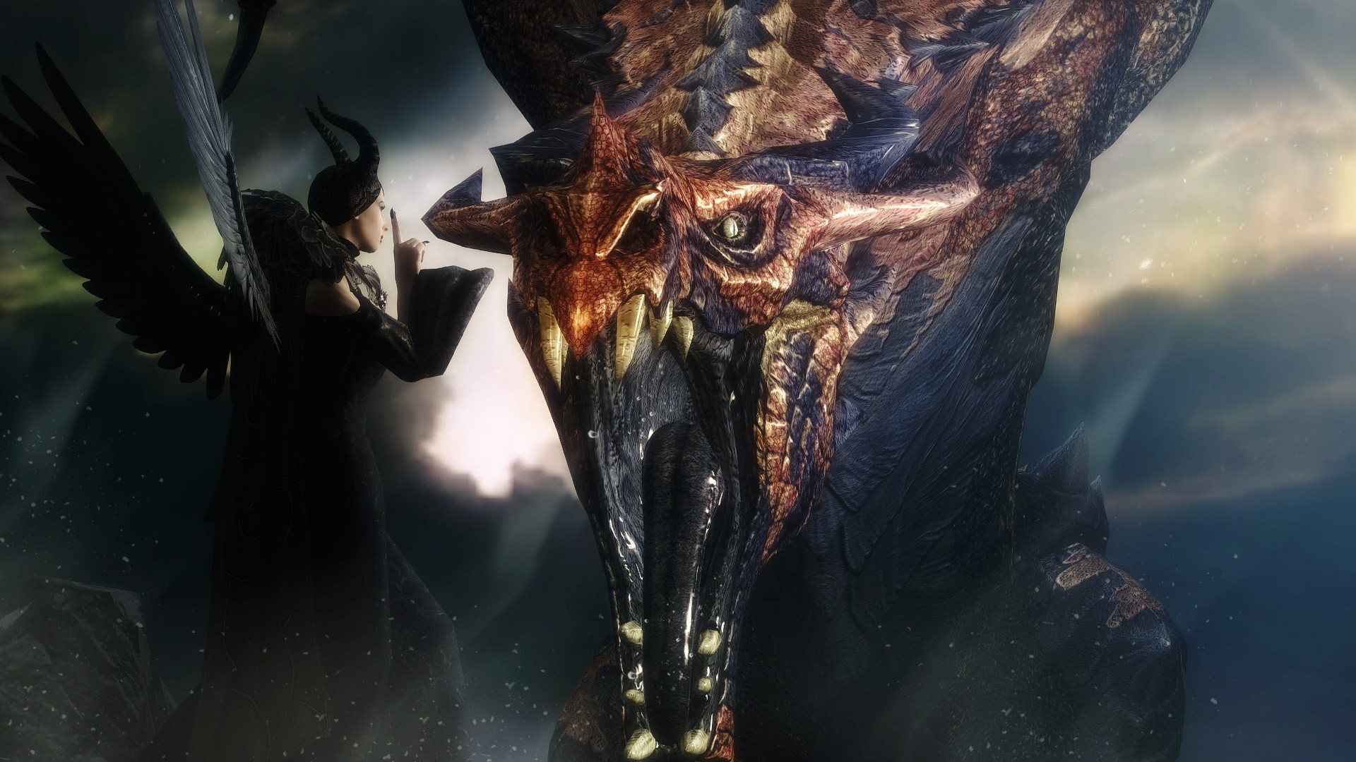 The Elder Scrolls V Skyrim Dragon Maleficent The Elder Scrolls 1920x1080