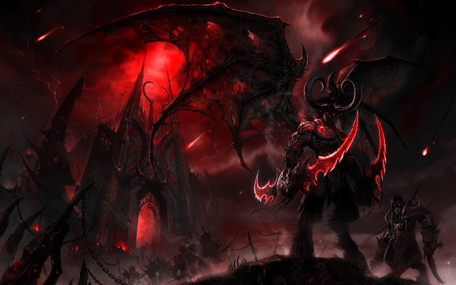 World Of Warcraft World Of Warcraft The Burning Crusade Illidan Stormrage Video Games 1920x1200