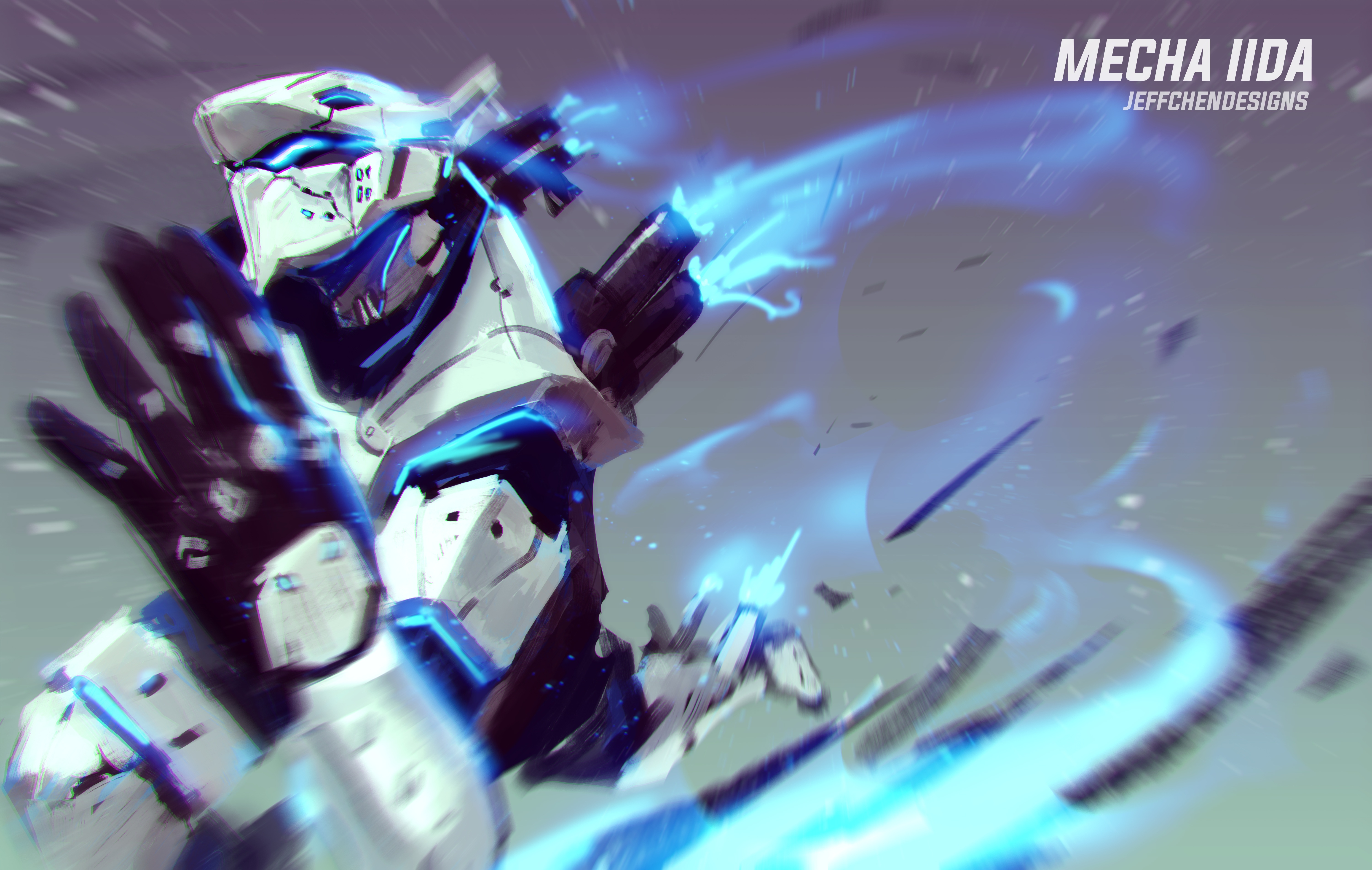 Anime Boku No Hero Academia Boku No Hero Futuristic Armor Futuristic Mech Tenya Iida Cyan 6000x3803