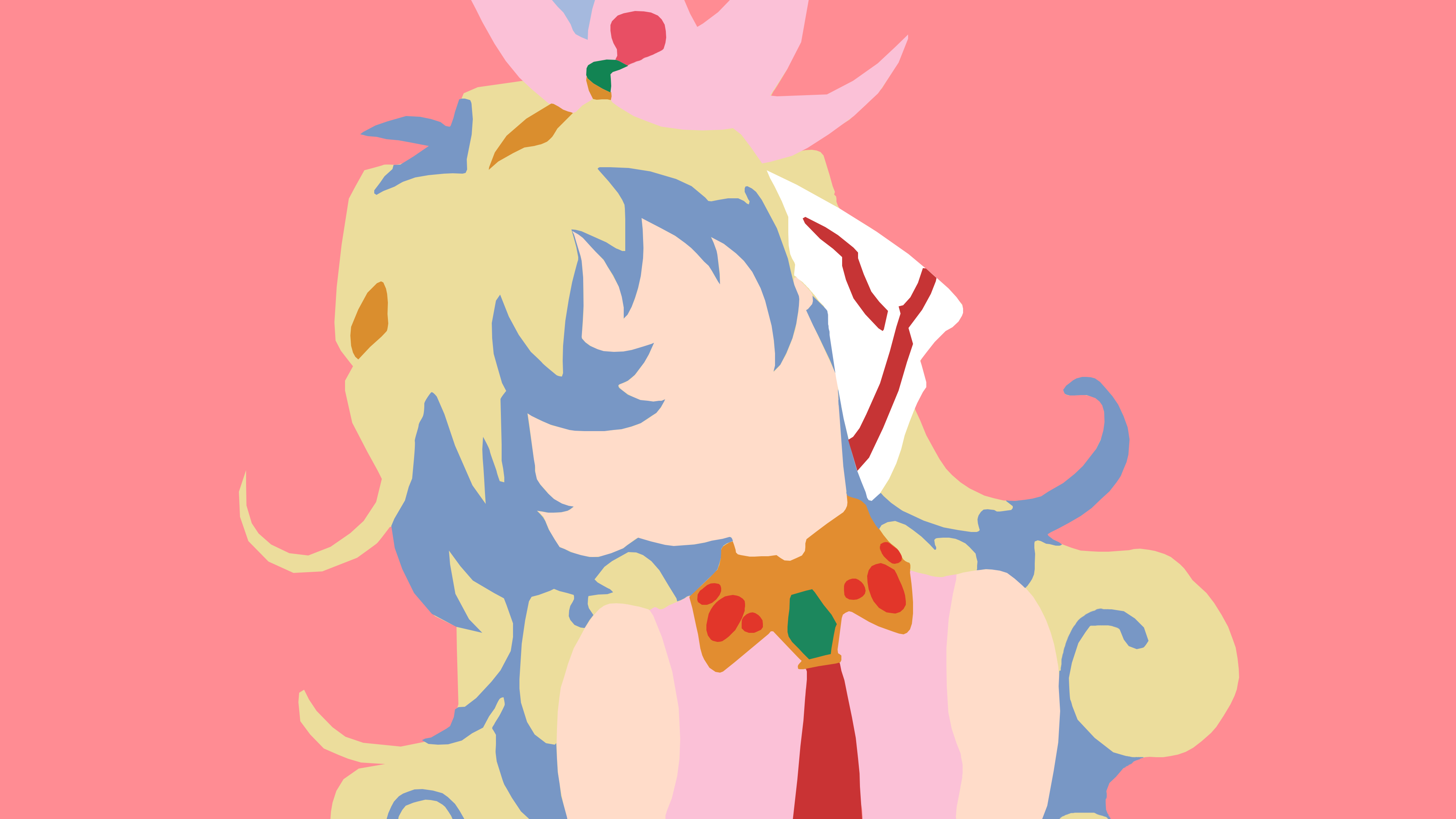 Minimalist Tengen Toppa Gurren Lagann Nia Teppelin 3840x2160