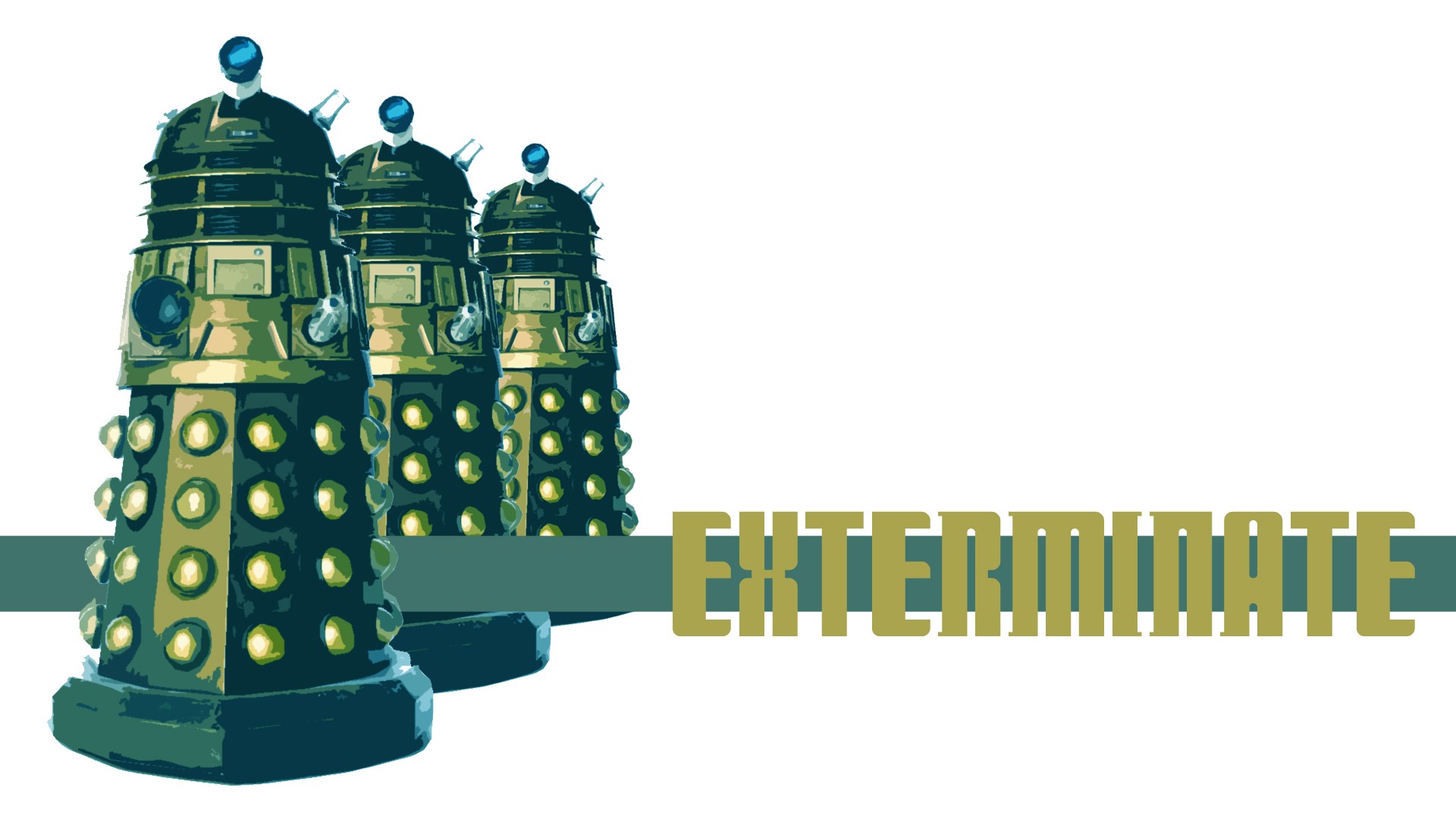 Doctor Who Daleks White Background Text 1920x1080