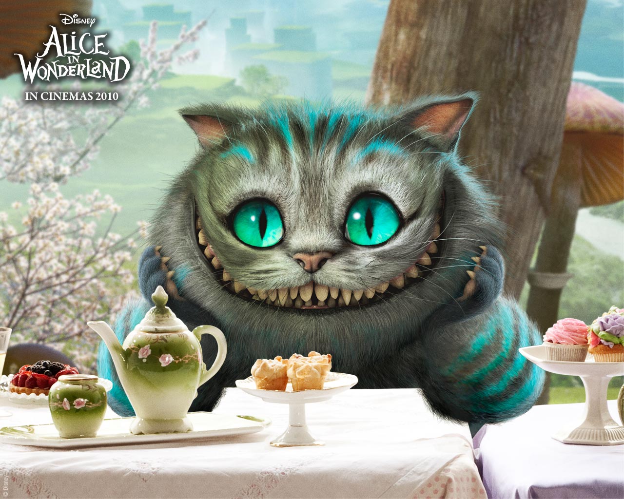 Cheshire Cat Alice In Wonderland 1280x1024