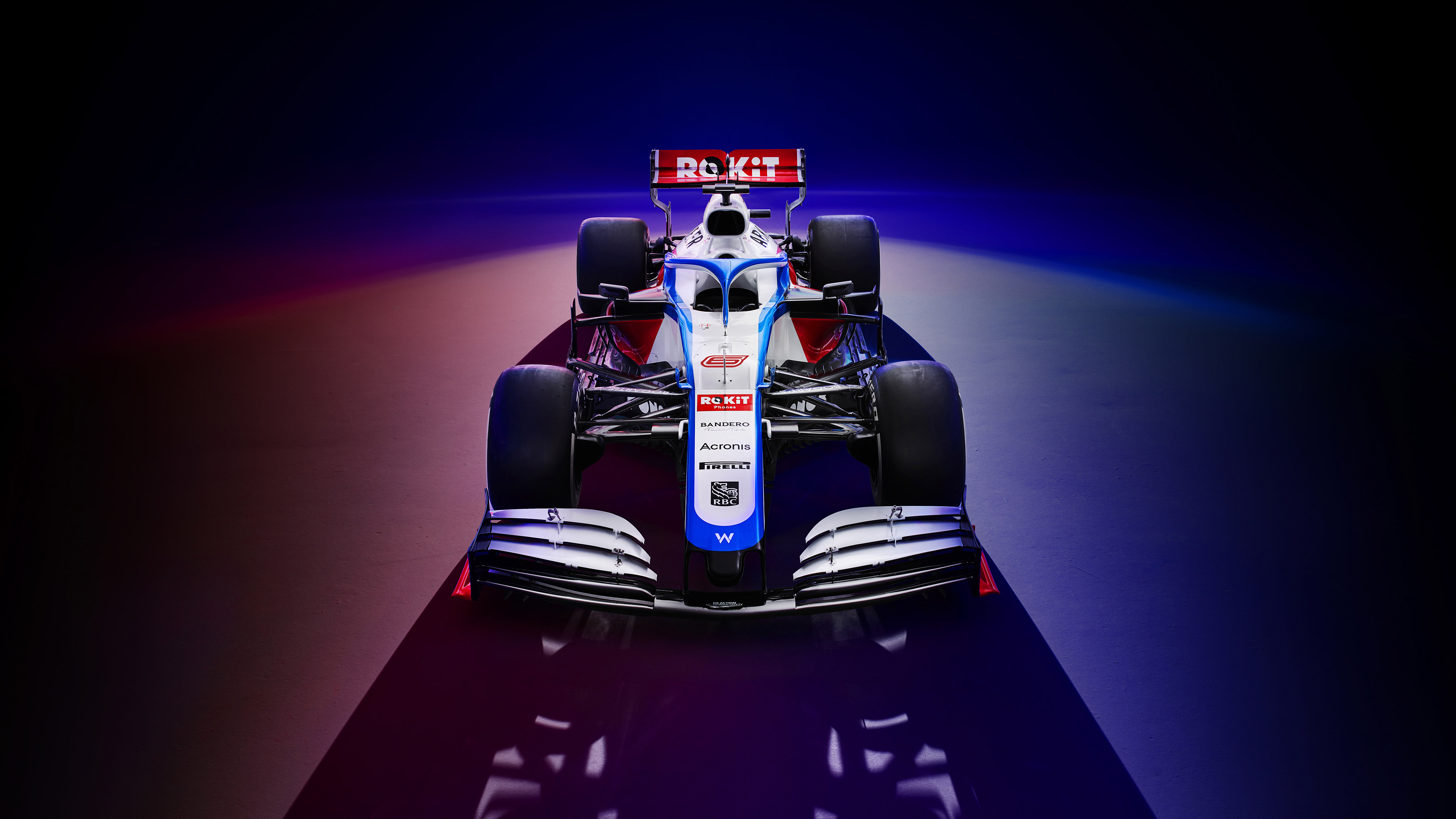 Williams F1 Formula 1 Car Vehicle Race Cars Frontal View 3840x2160