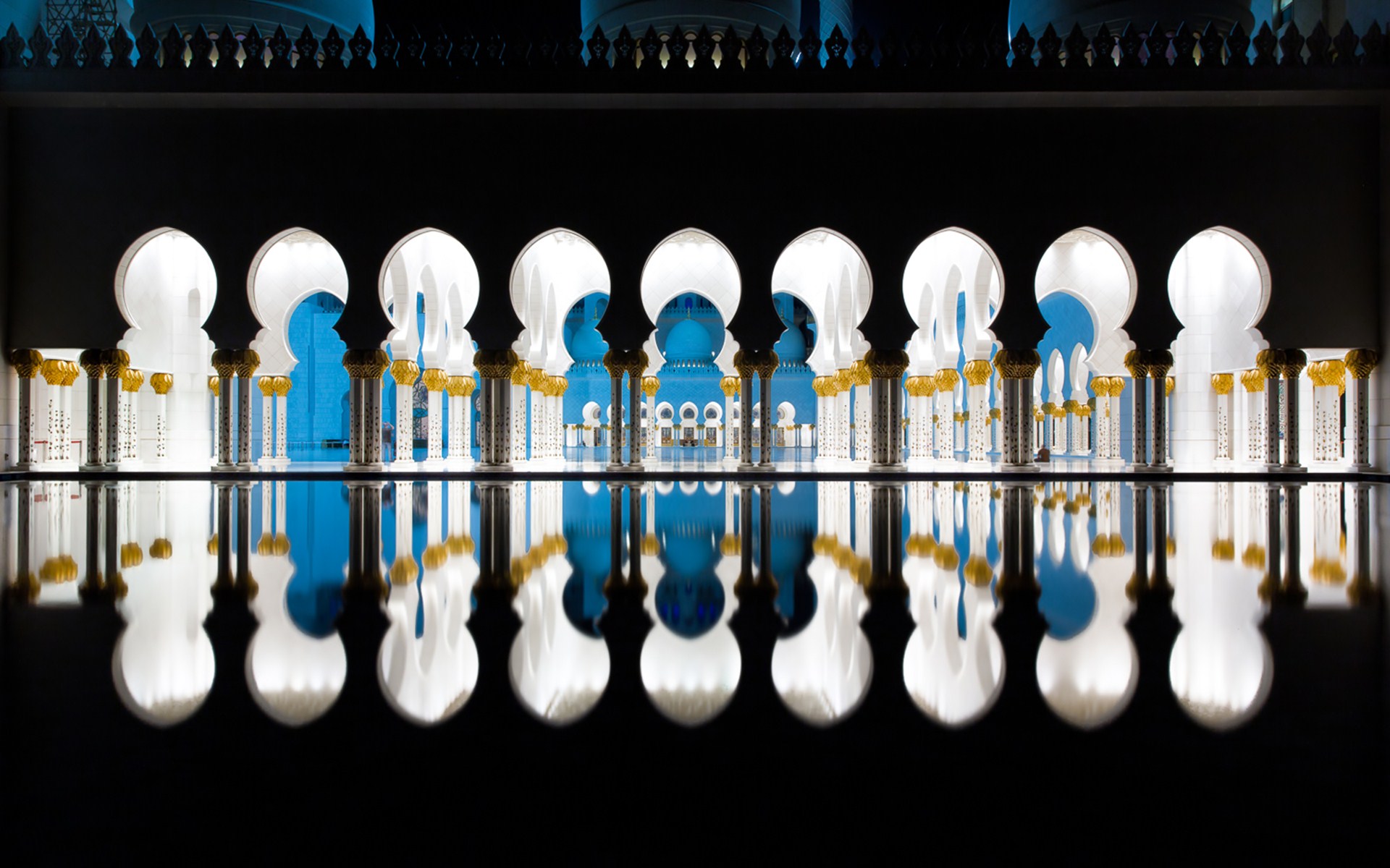 Mosque Building Abu Dhabi United Arab Emirates 1920x1200