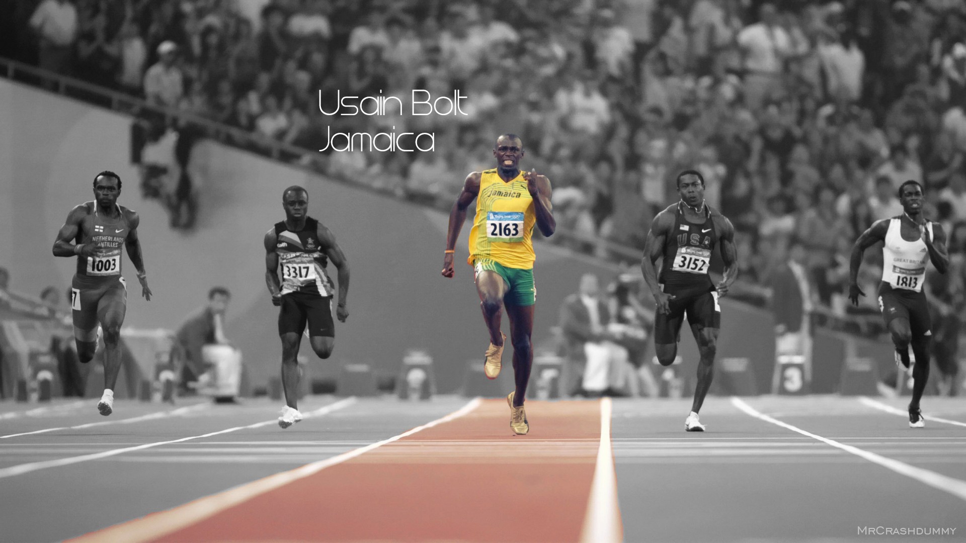 Usain Bolt Sprint Olympics 1920x1080