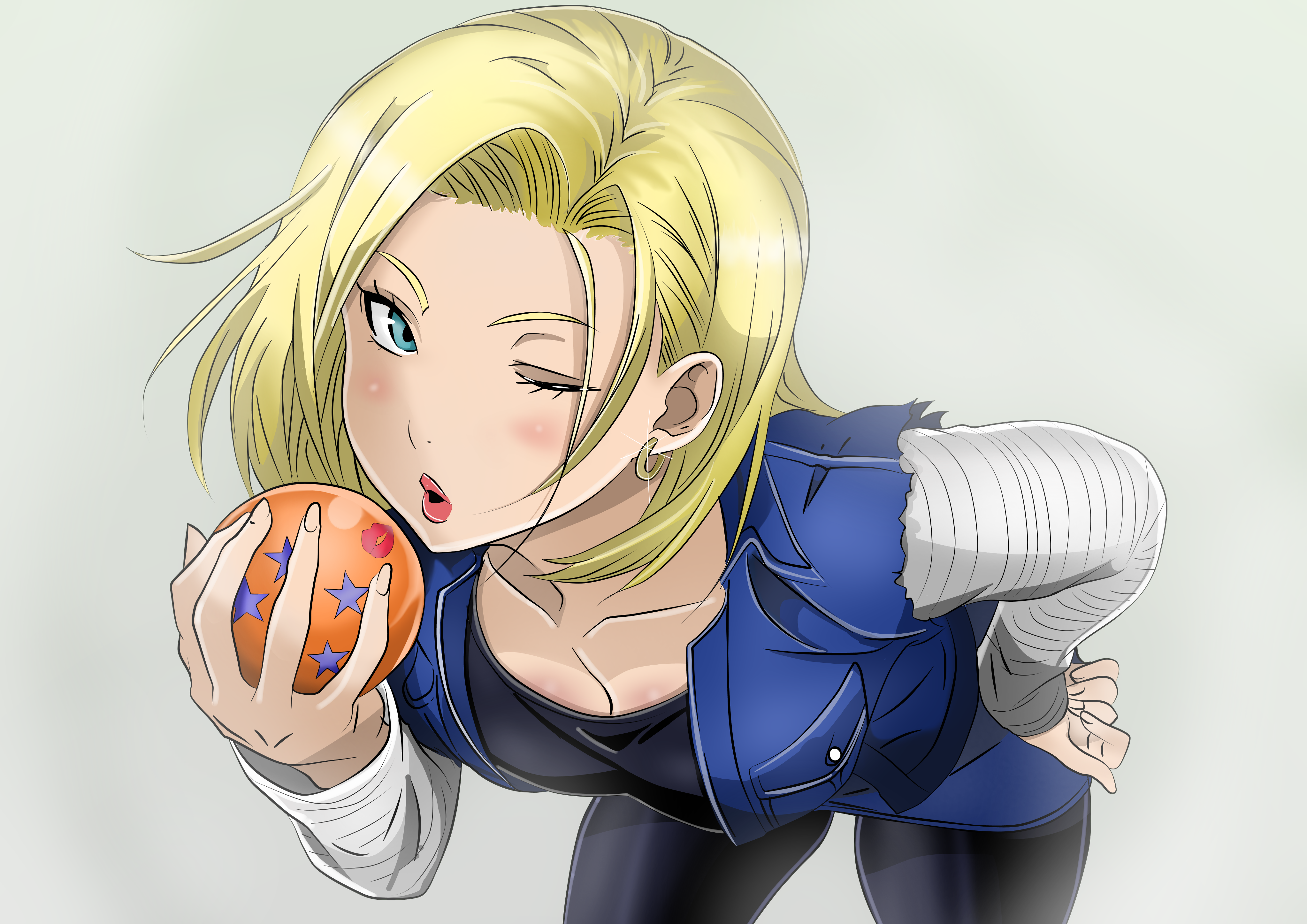 Android 18 Dragon Ball Z Anime Girls Blonde 4092x2893