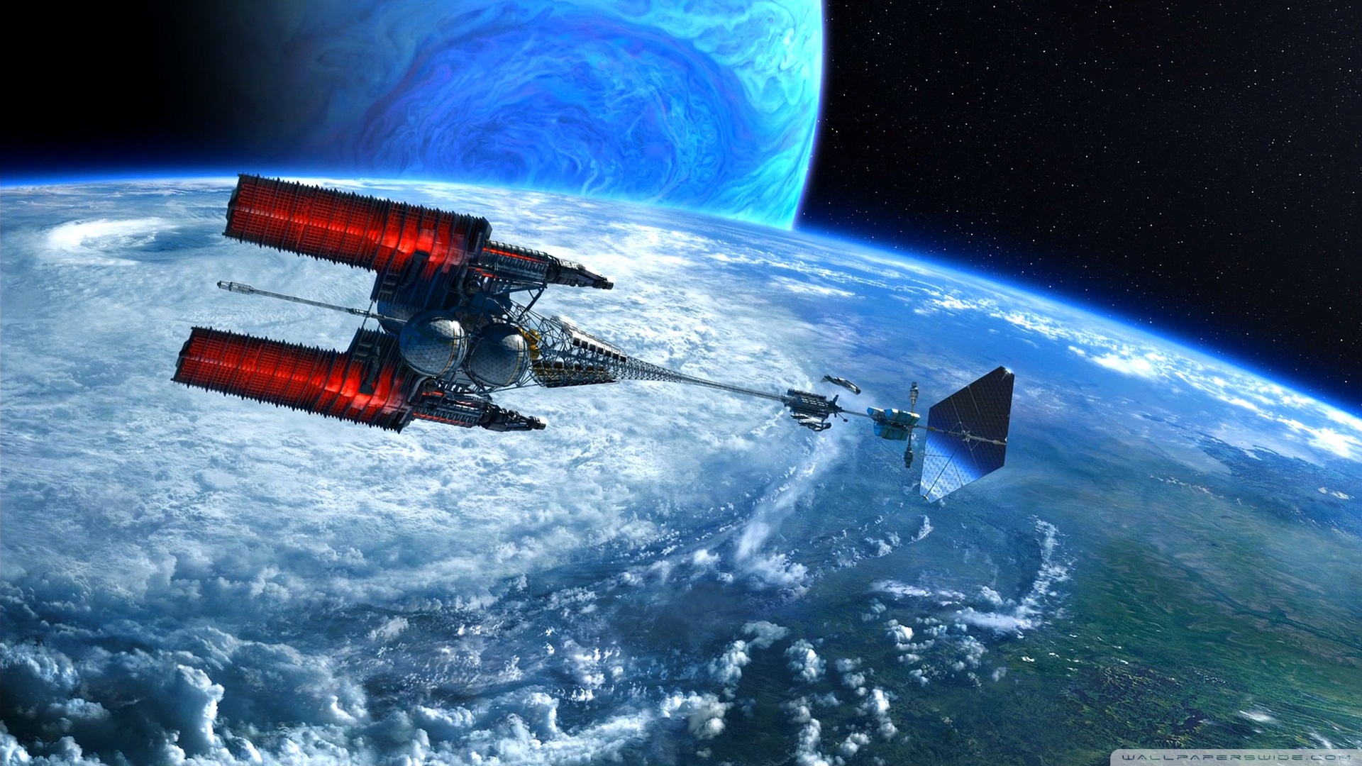 Space Station Pandora Avatar Space Science Fiction 1920x1080