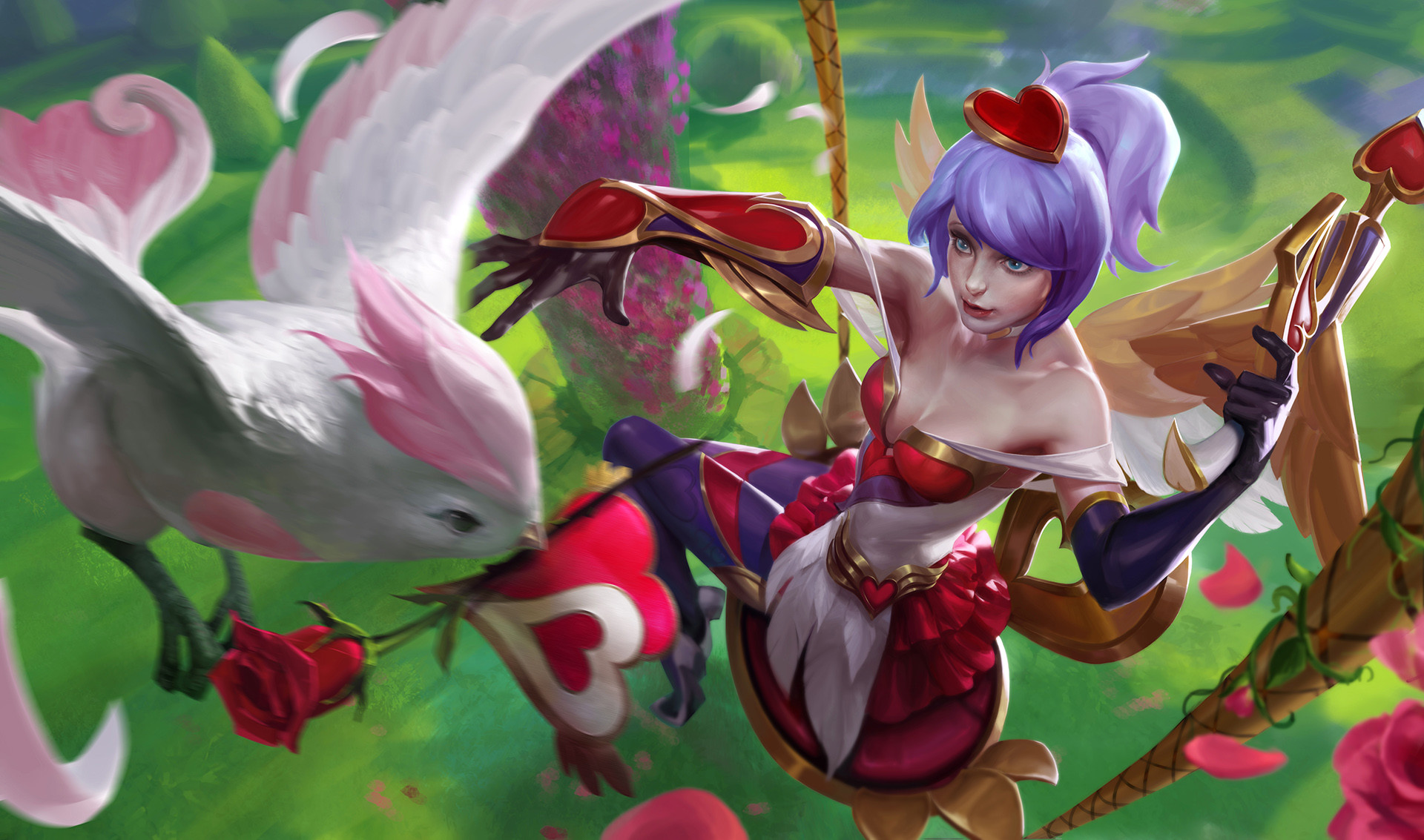 League Of Legends Quinn League Of Legends Purple Hair PC Gaming Fantasy Girl 1920x1133