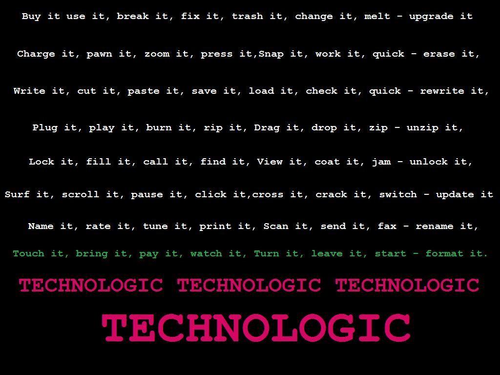 Daft Punk Typography Lyrics 1024x768