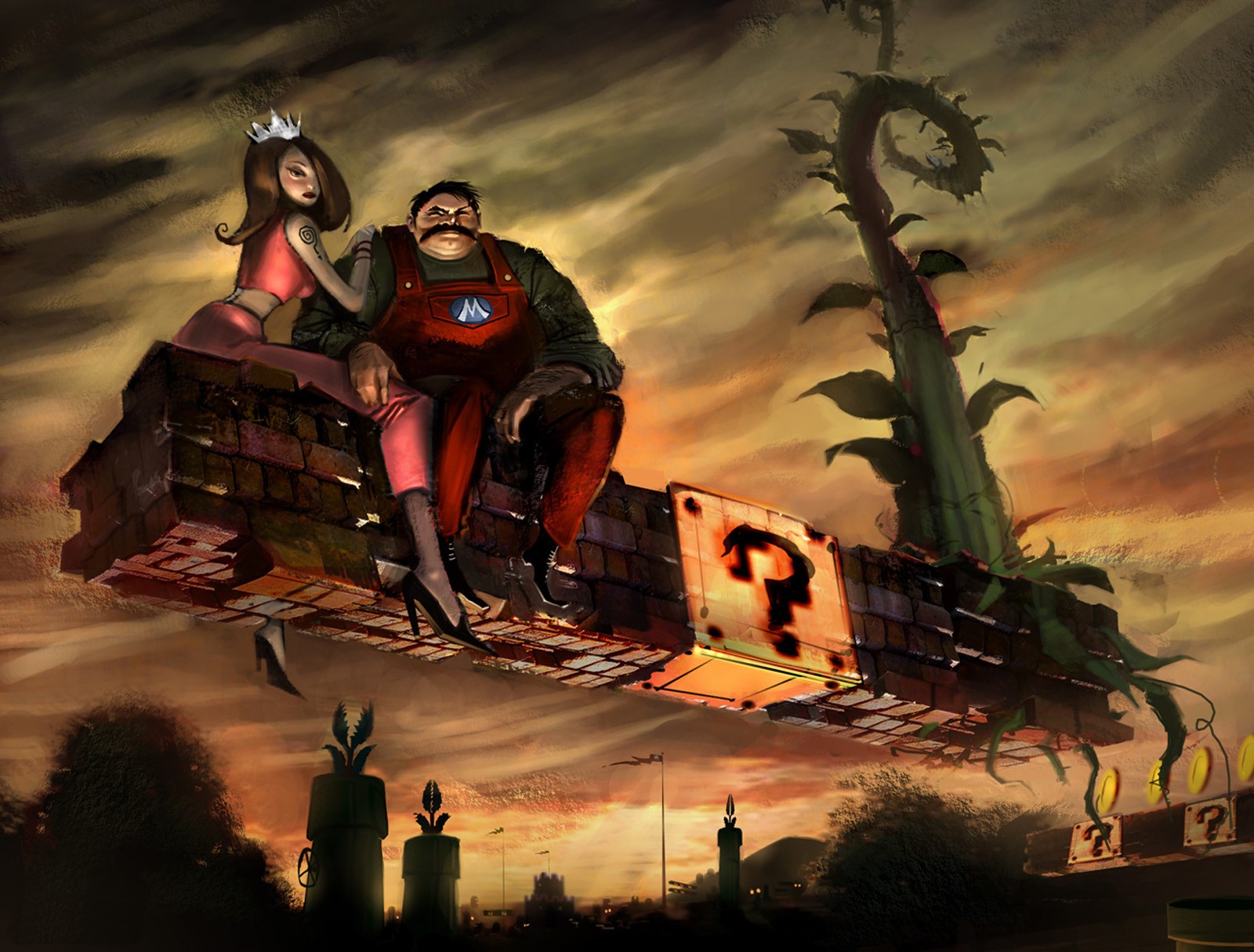 Super Mario Bros Gritty 1600x1215