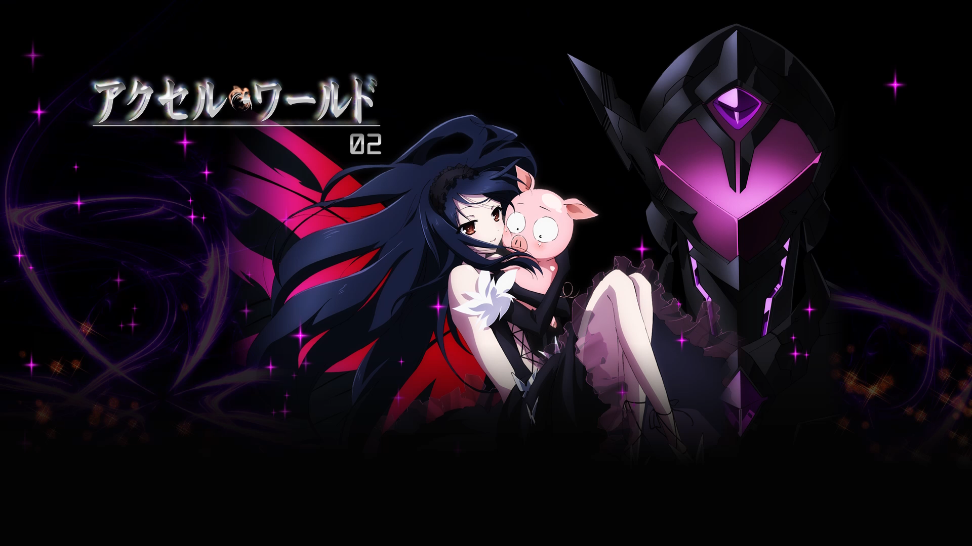 Accel World Kuroyukihime Anime Girls Anime Dark Hair 1920x1080