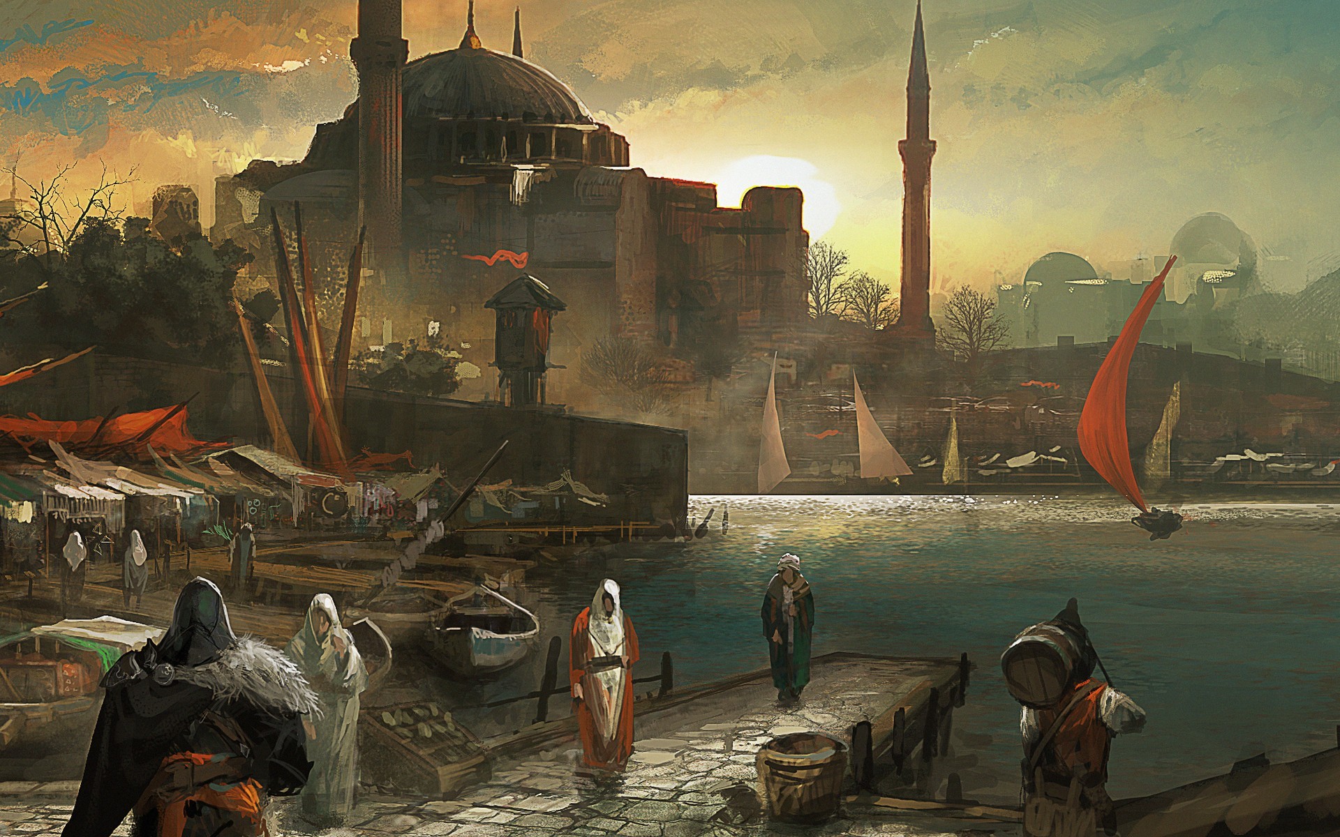Istanbul Turkey Assassins Creed Assassins Creed Assassins Creed Revelations Video Games Artwork 1920x1200