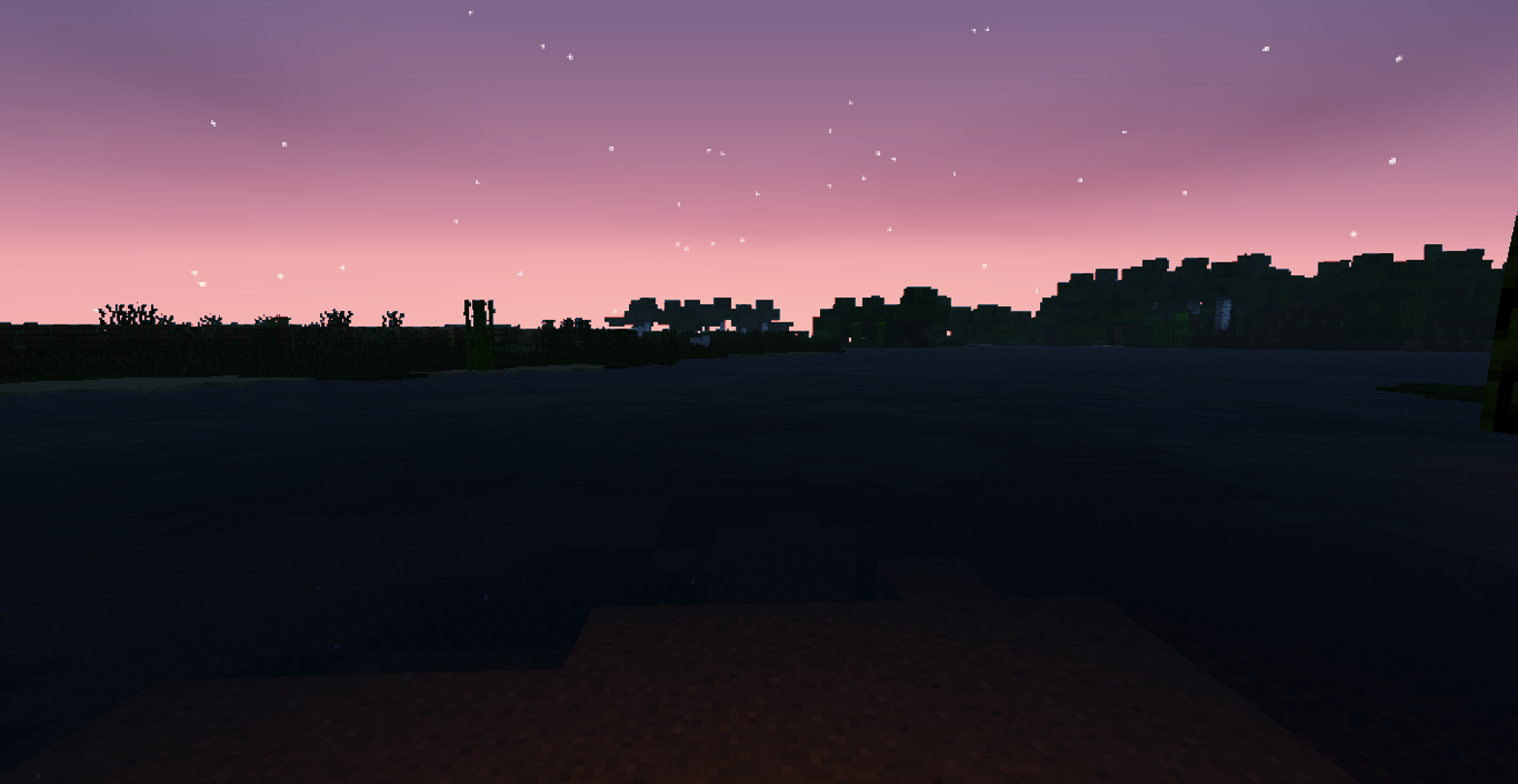 Minecraft Sea Sponge Landscape Sunset Pink 1566x809