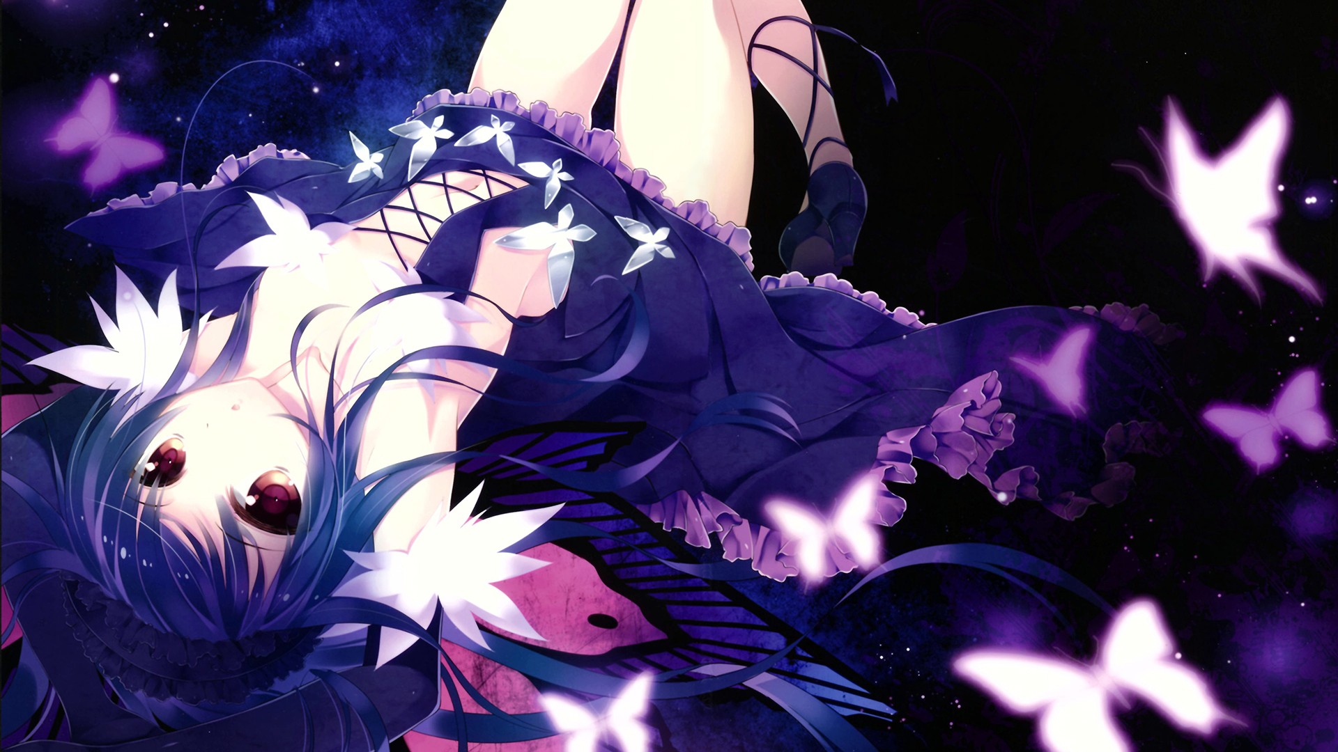 Anime Girls Accel World Kuroyukihime 1920x1080