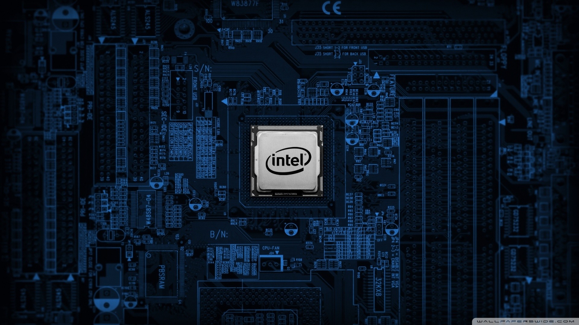 Intel Microchip Technology Digital Art 1920x1080