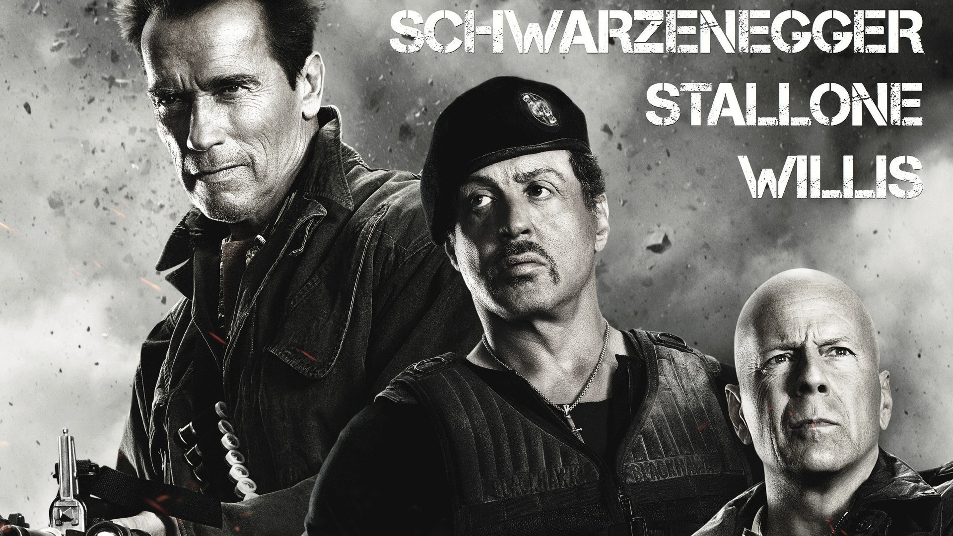 Movies Sylvester Stallone Bruce Willis Arnold Schwarzenegger The Expendables 1920x1080