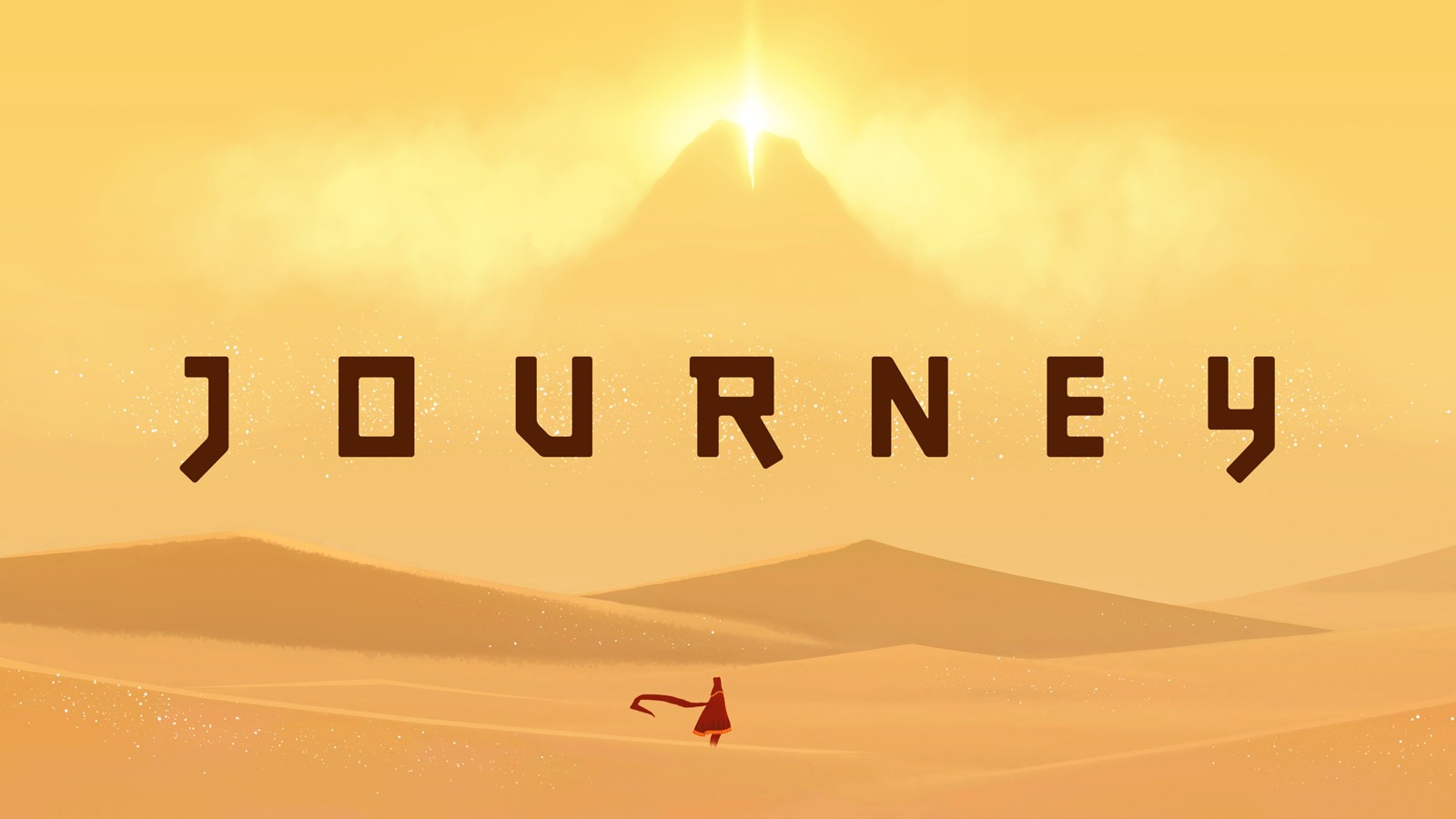 Journey Video Game Desert Sand Barren Mountain Nomad Yellow 1600x900