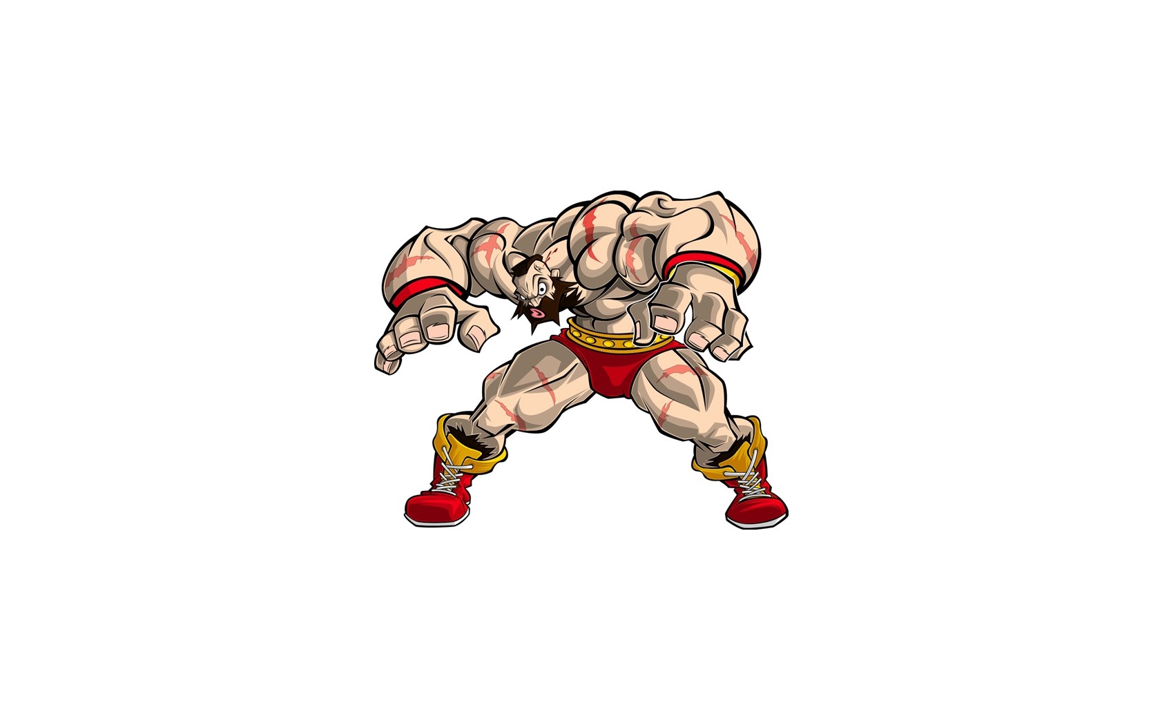 Street Fighter Street Fighter Street Fighter Zangief Street Fighter Video Game Art White Background 1680x1050