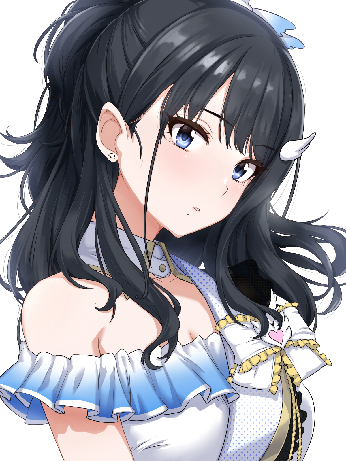 THE IDOLM STER THE IDOLM STER Shiny Colors Black Hair Blue Eyes Anime Girls 1200x1600