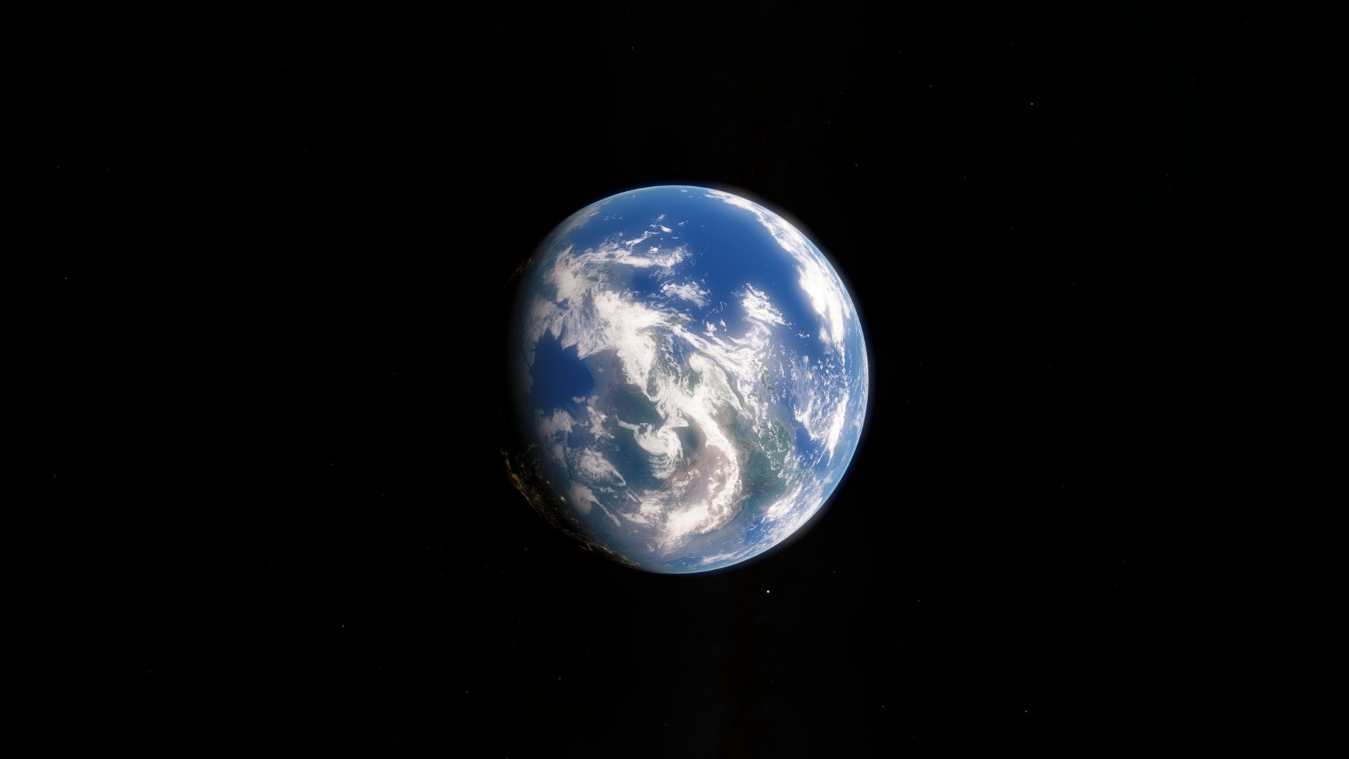 Space Space Engine Planet Earth 1920x1080