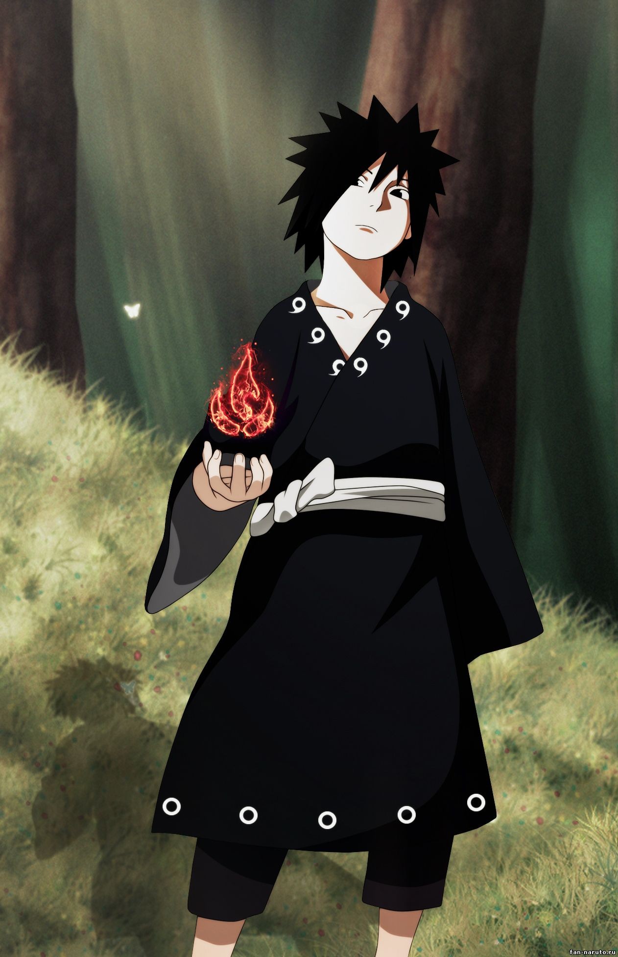 Naruto Shippuuden Uchiha Madara Black Hair 1262x1952