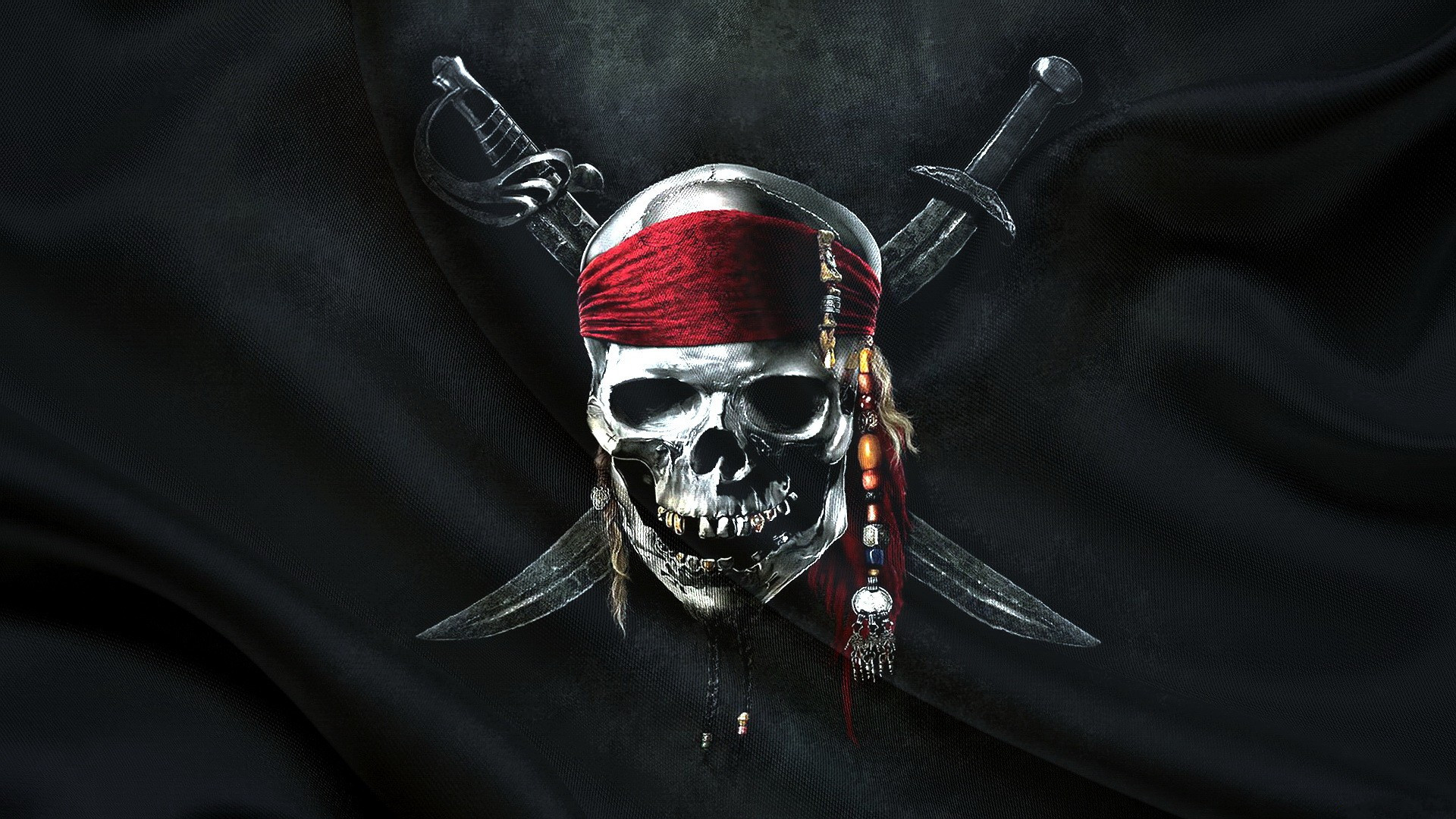 Jolly Roger Pirates Flag Artwork 1920x1080