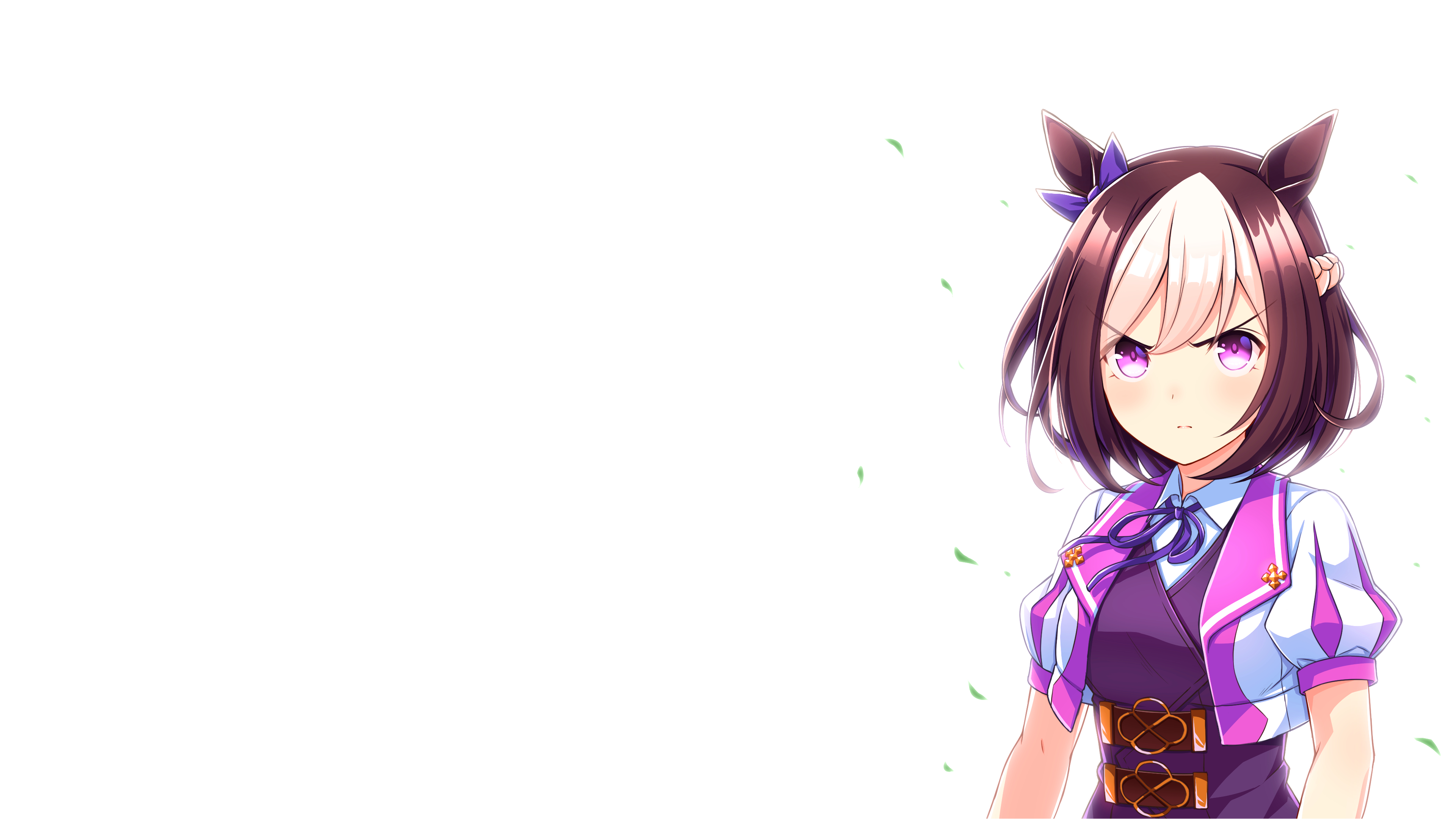 Uma Musume Pretty Derby Simple Background Anime Anime Girls Special Week Uma Musume Umamimi 3840x2160