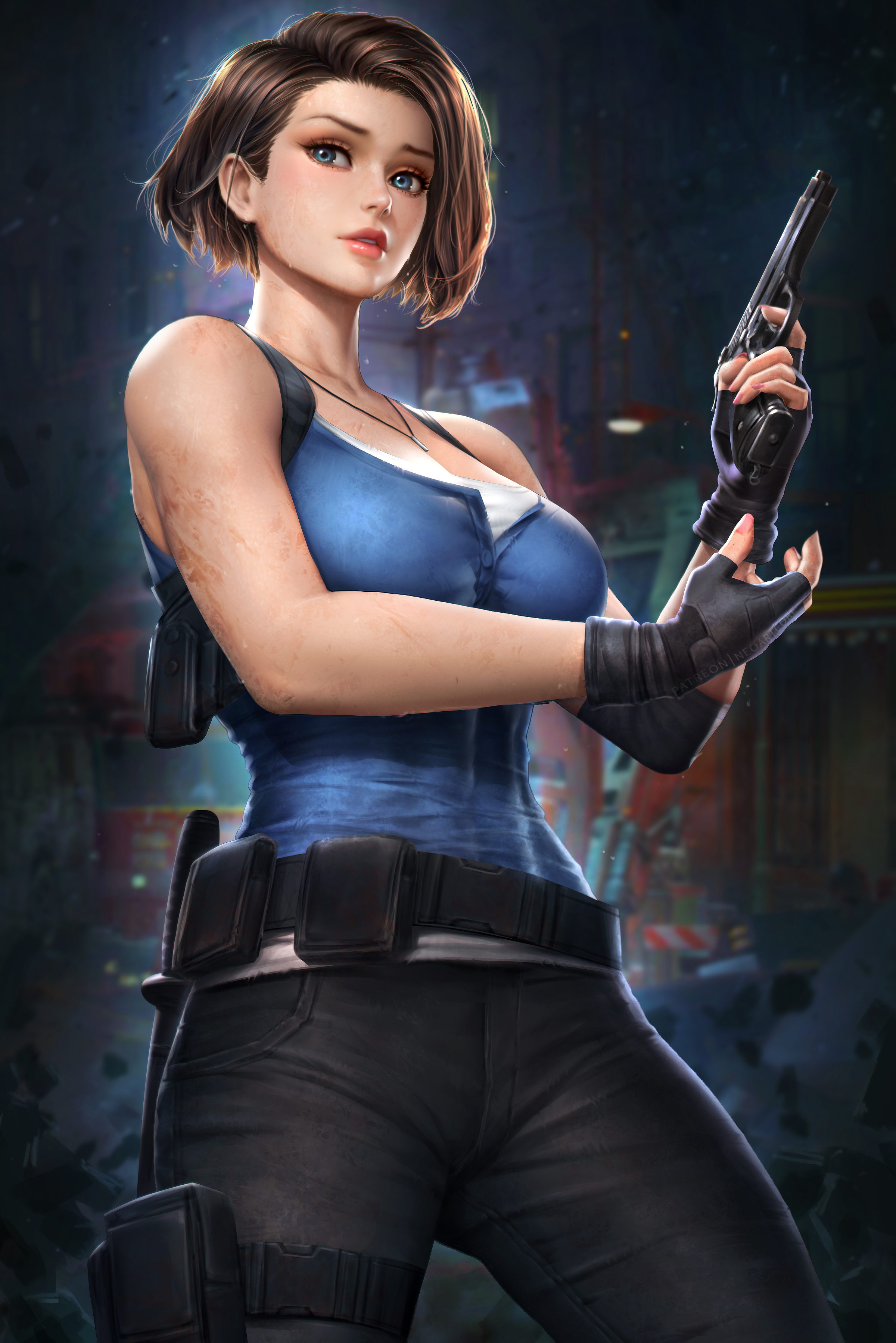 Jill Valentine Resident Evil Resident Evil 3 Resident Evil 3 Remake Fictional Character Video Games  2400x3597