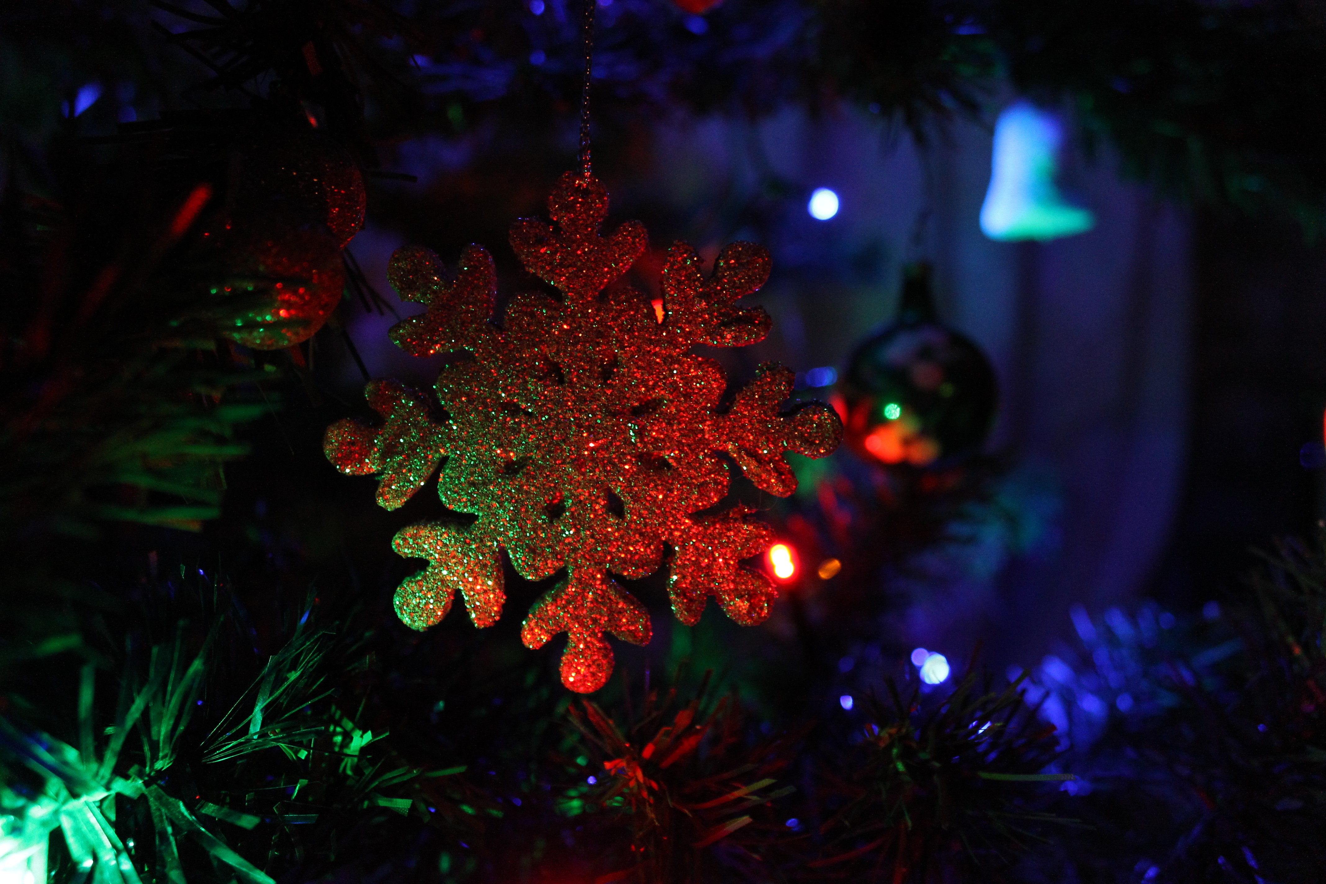 Christmas Snowflakes Decorations 4272x2848