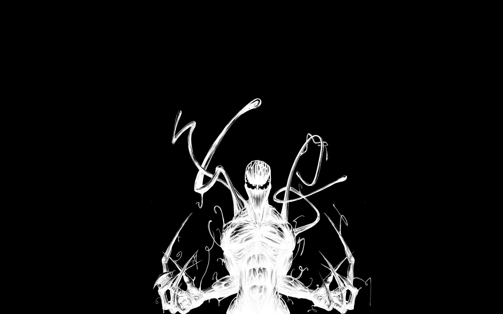 Spider Man Comics Marvel Comics Carnage Monochrome Artwork 1680x1050