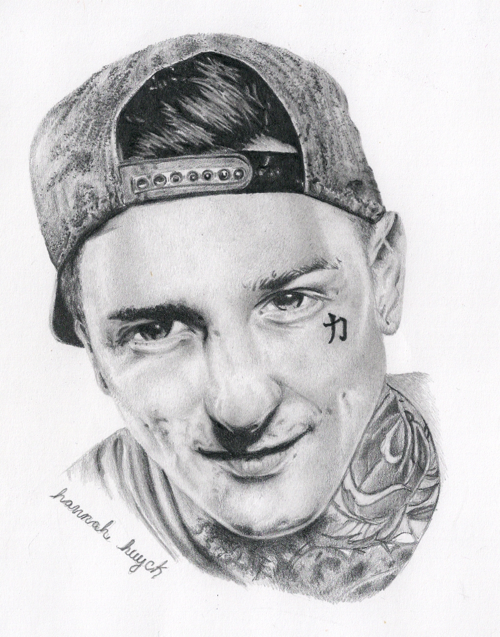 Suicide Silence Deathcore Mitch Lucker Drawing 1014x1292