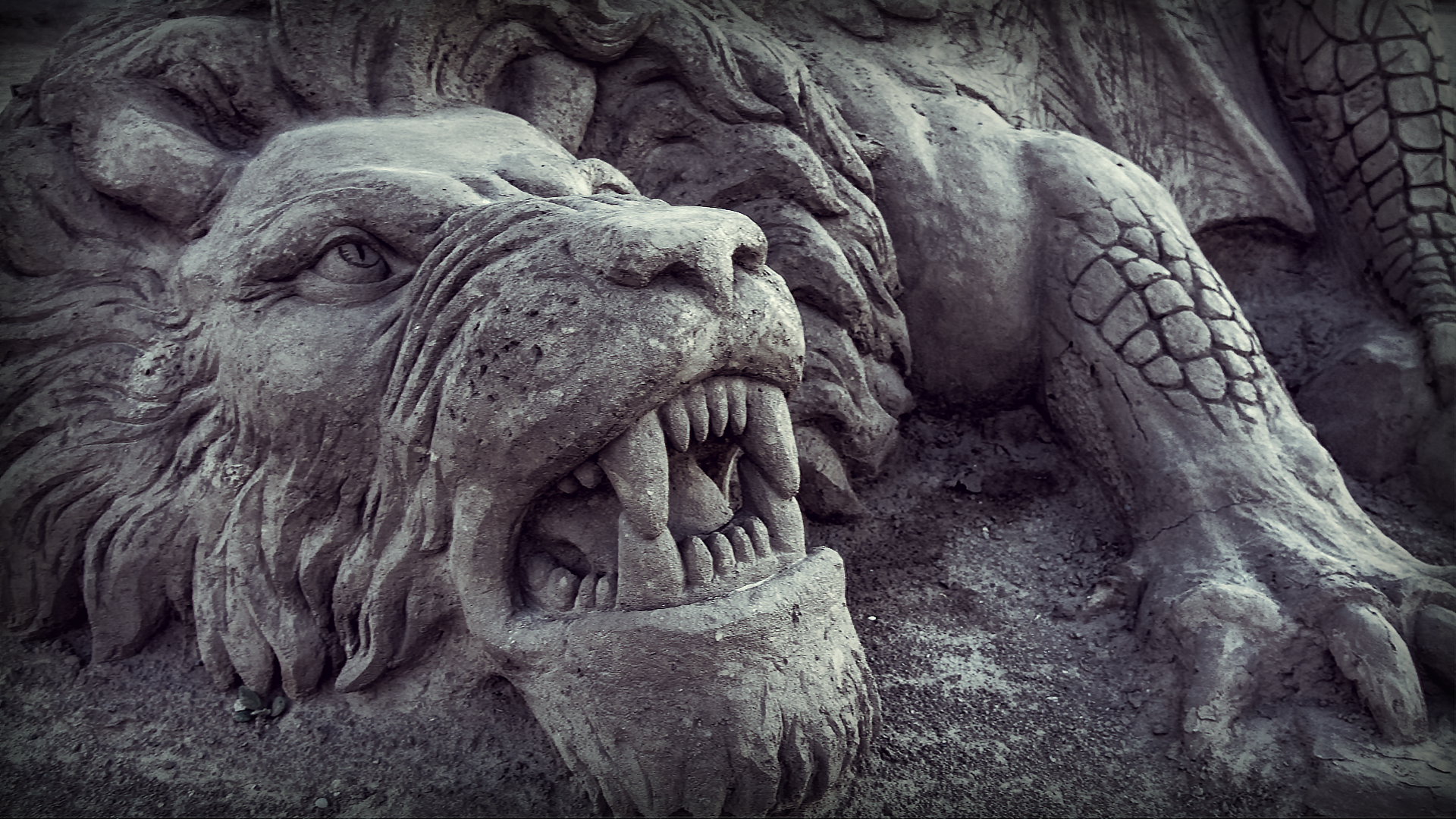 Lion Snake Sand Chimera 1920x1080