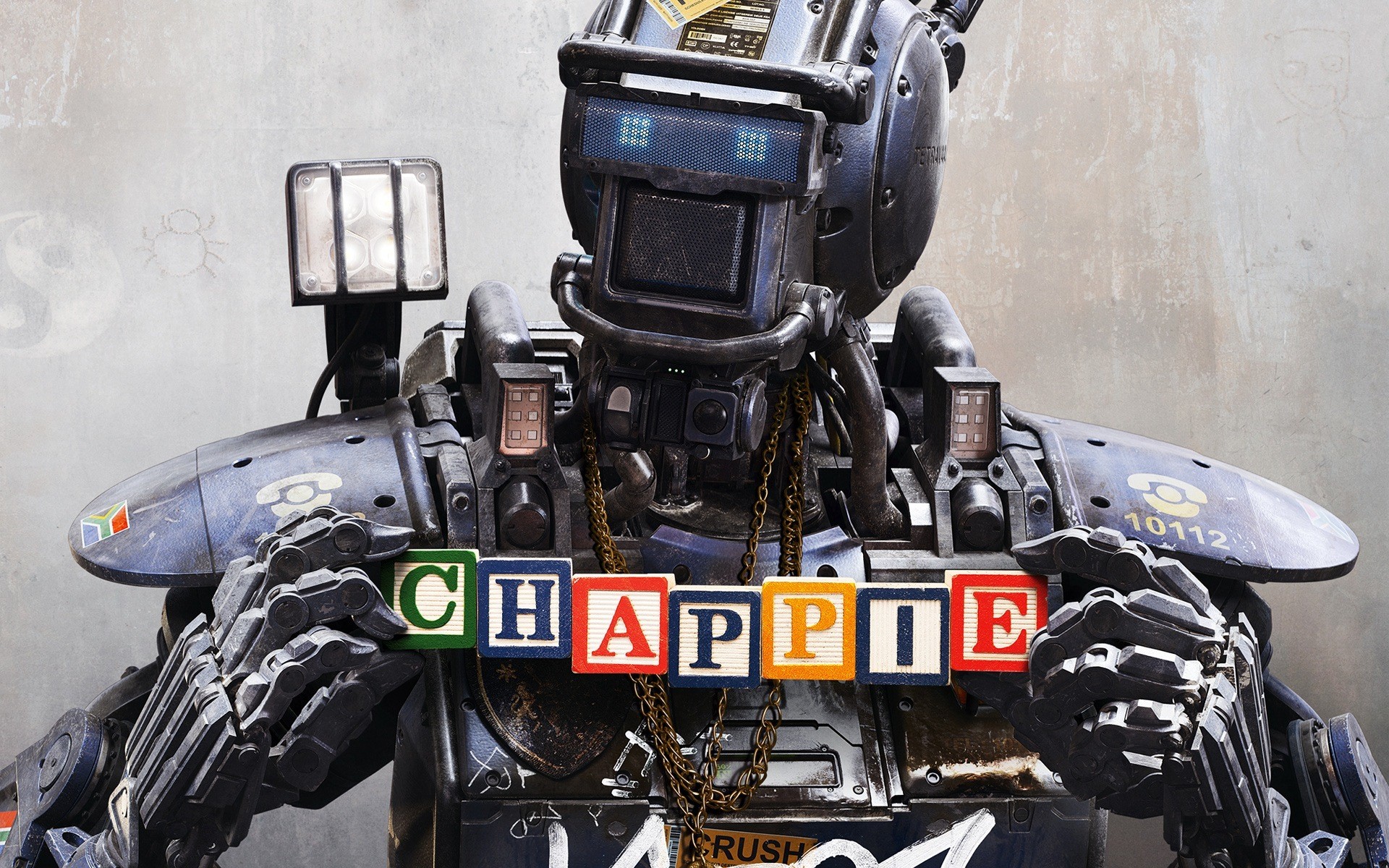 Chappie Movies Robot Artificial Intelligence Gold Chains 1920x1200