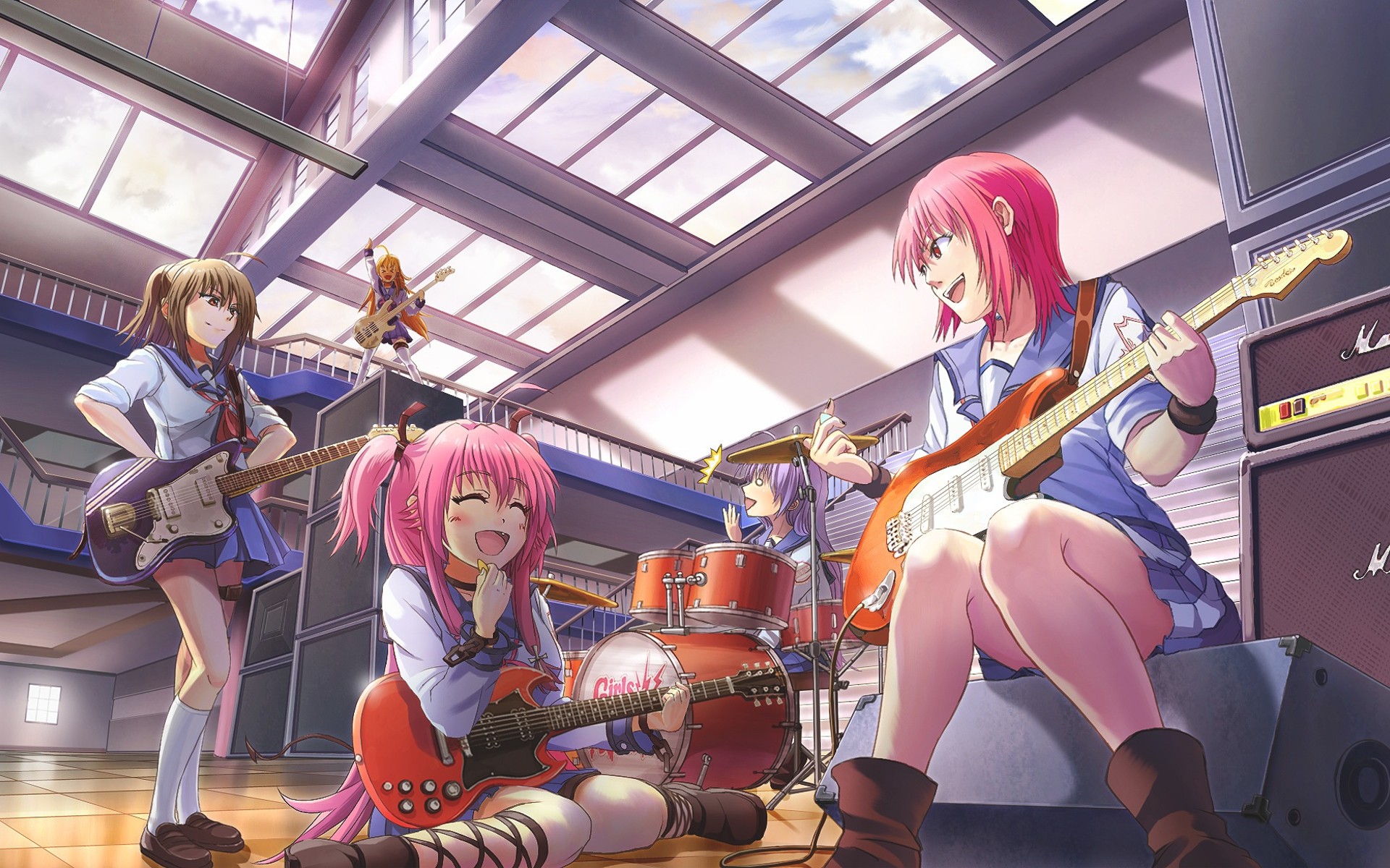 Yui Angel Beats Masami Iwasawa Miyuki Irie Yusa Angel Beats Hisako Angel Beats Shiori Sekine 1920x1200