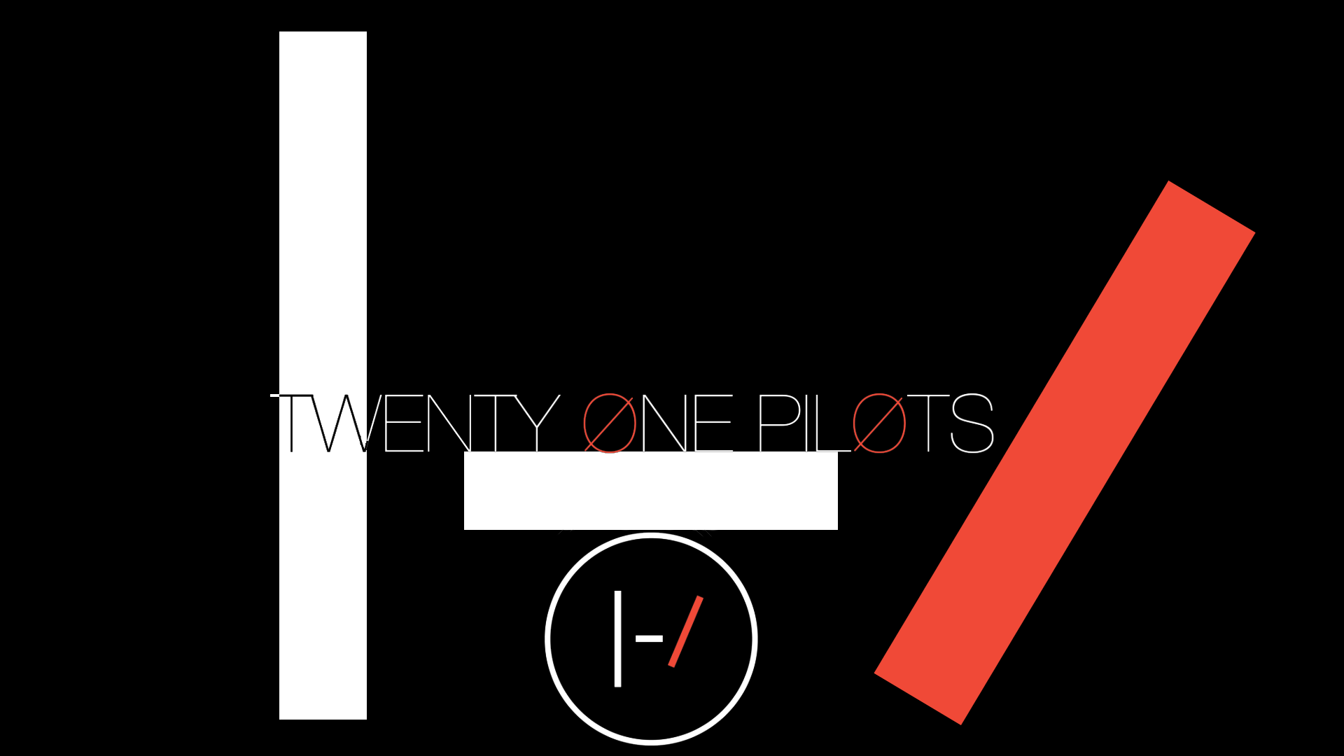 Twenty One Pilots Music Logo Band Typography Minimalism Simple Background 1920x1080