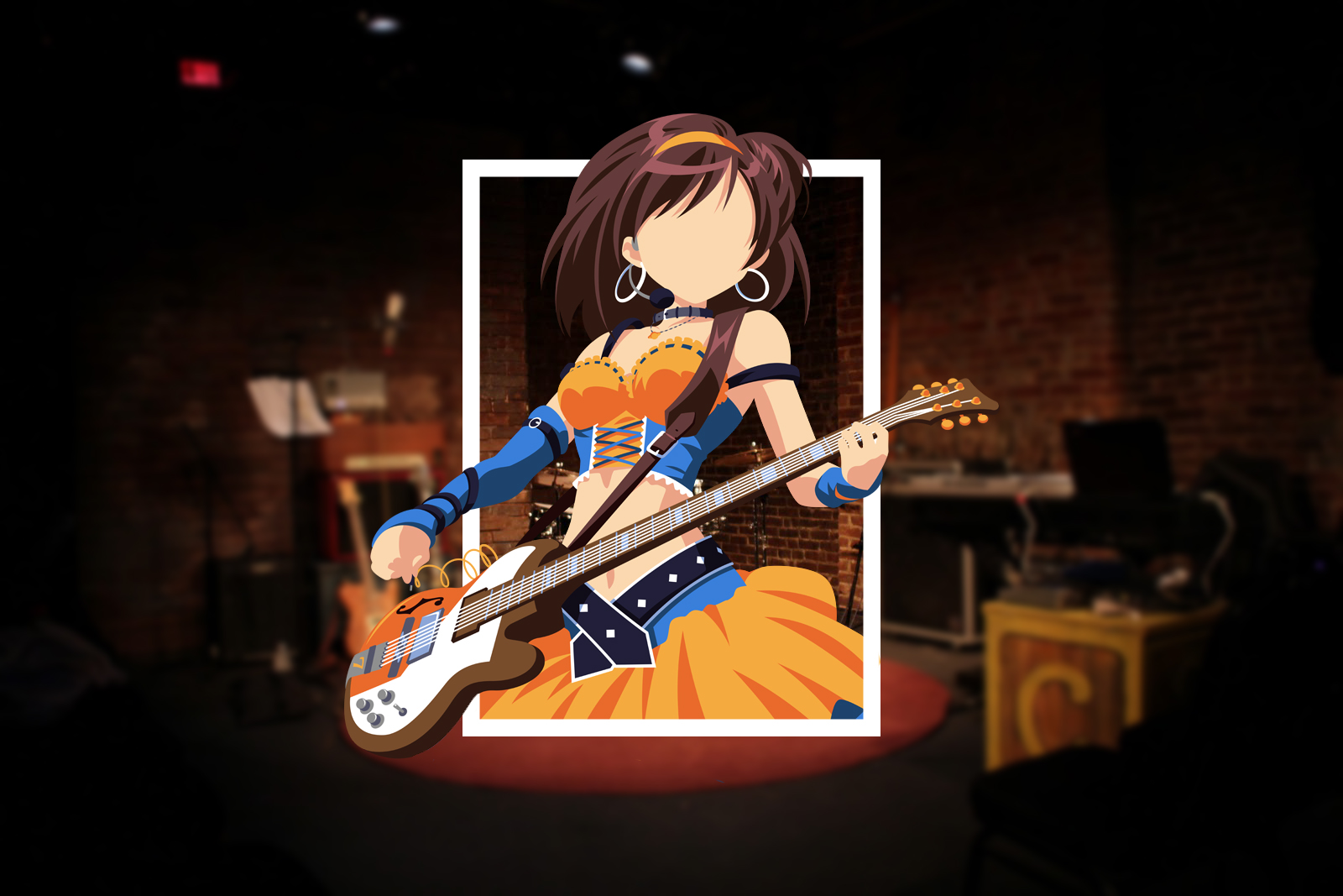 Suzumiya Haruhi Anime Girls Render In Shapes Picture In Picture 1600x1067