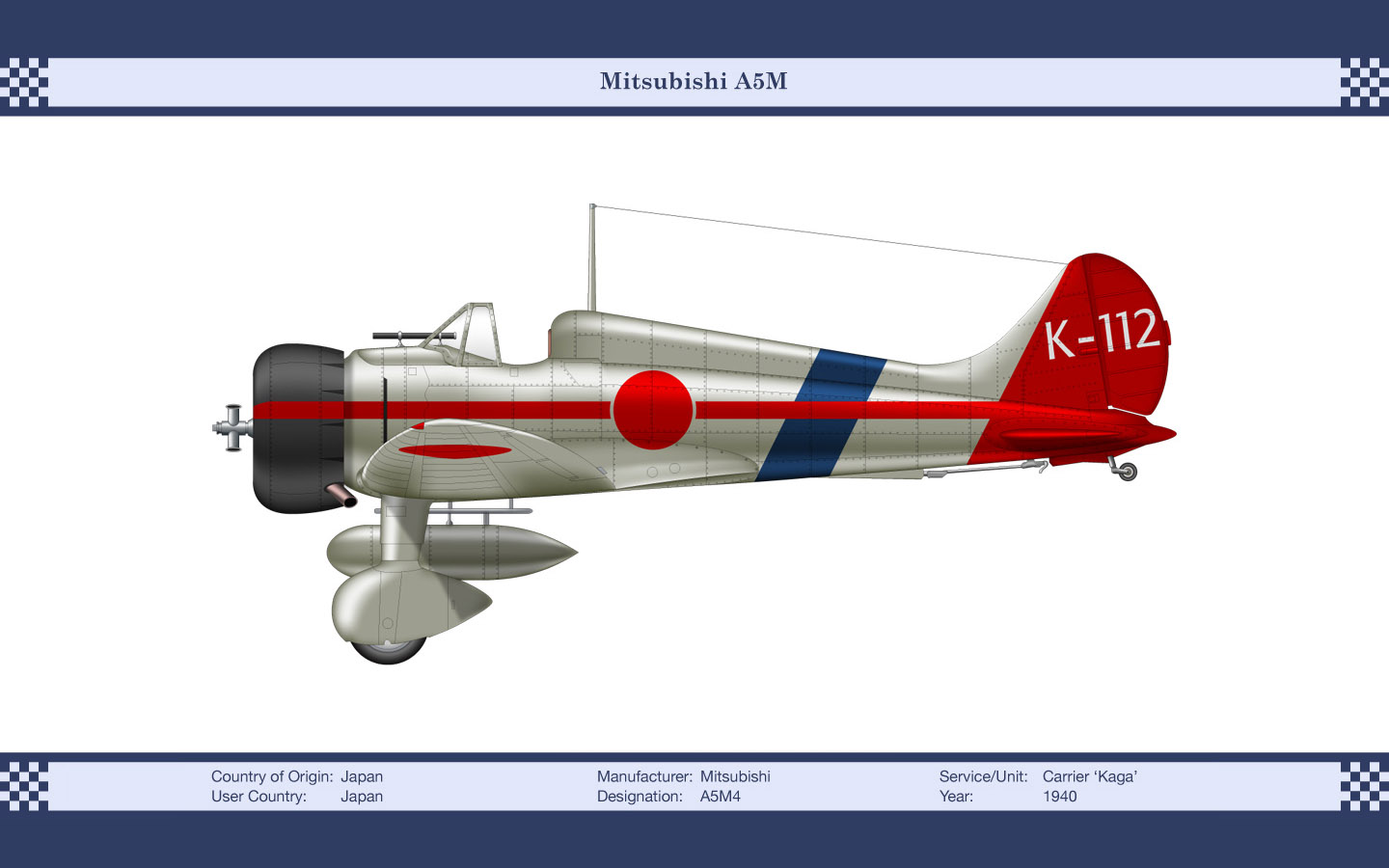 Aircraft Mitsubishi A5M 1440x900
