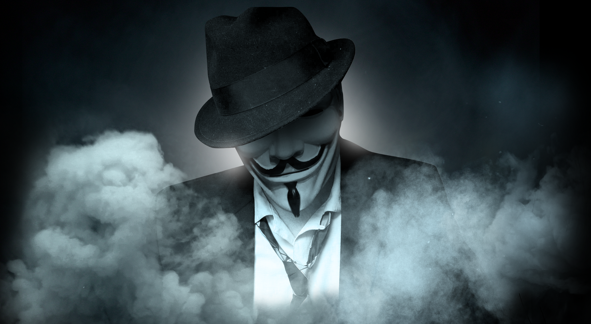 Anonymous Guy Fawkes Mask Smoke 1920x1052