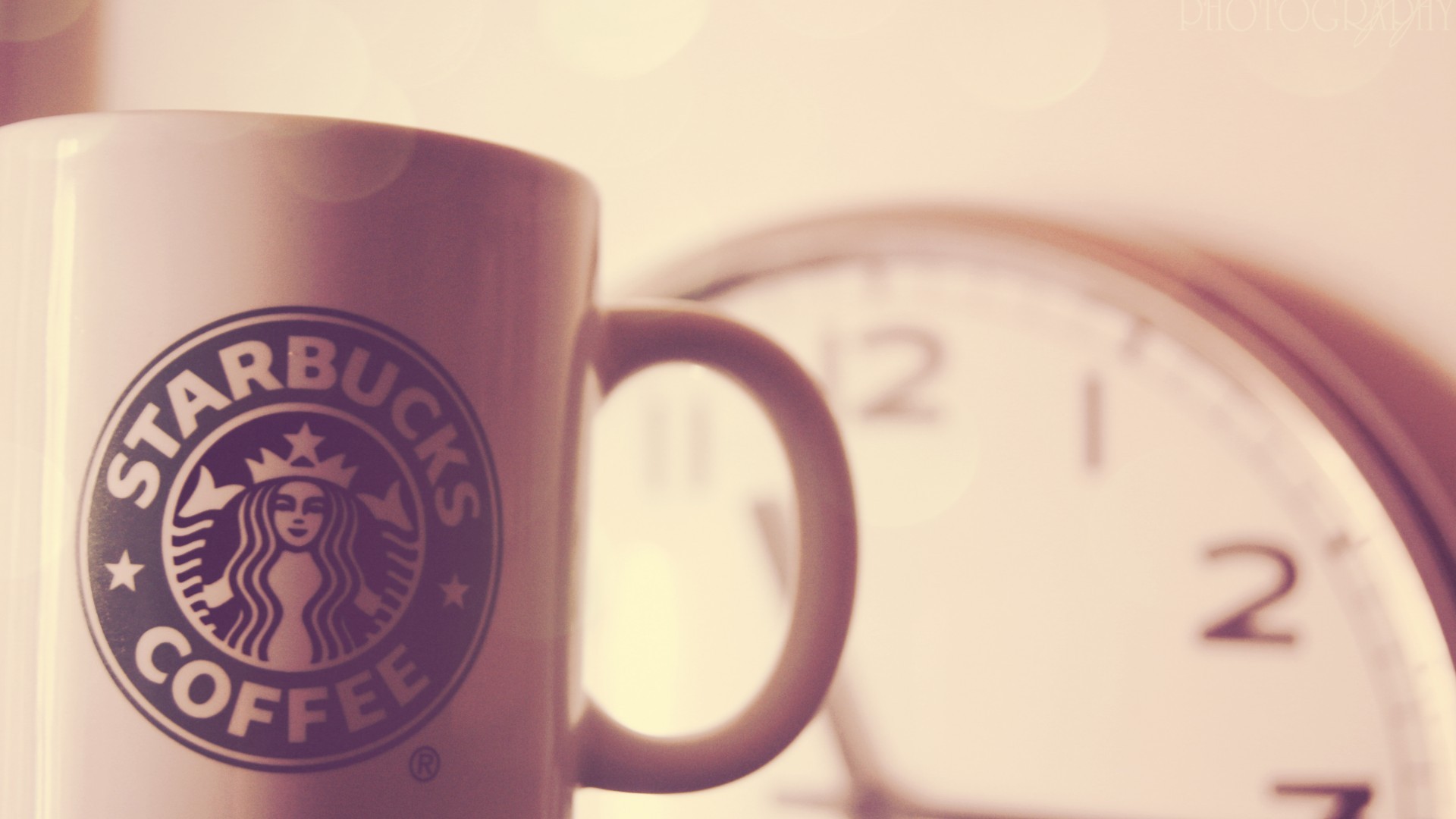 Cup Starbucks Coffee Cup Logo Depth Of Field 1920x1080
