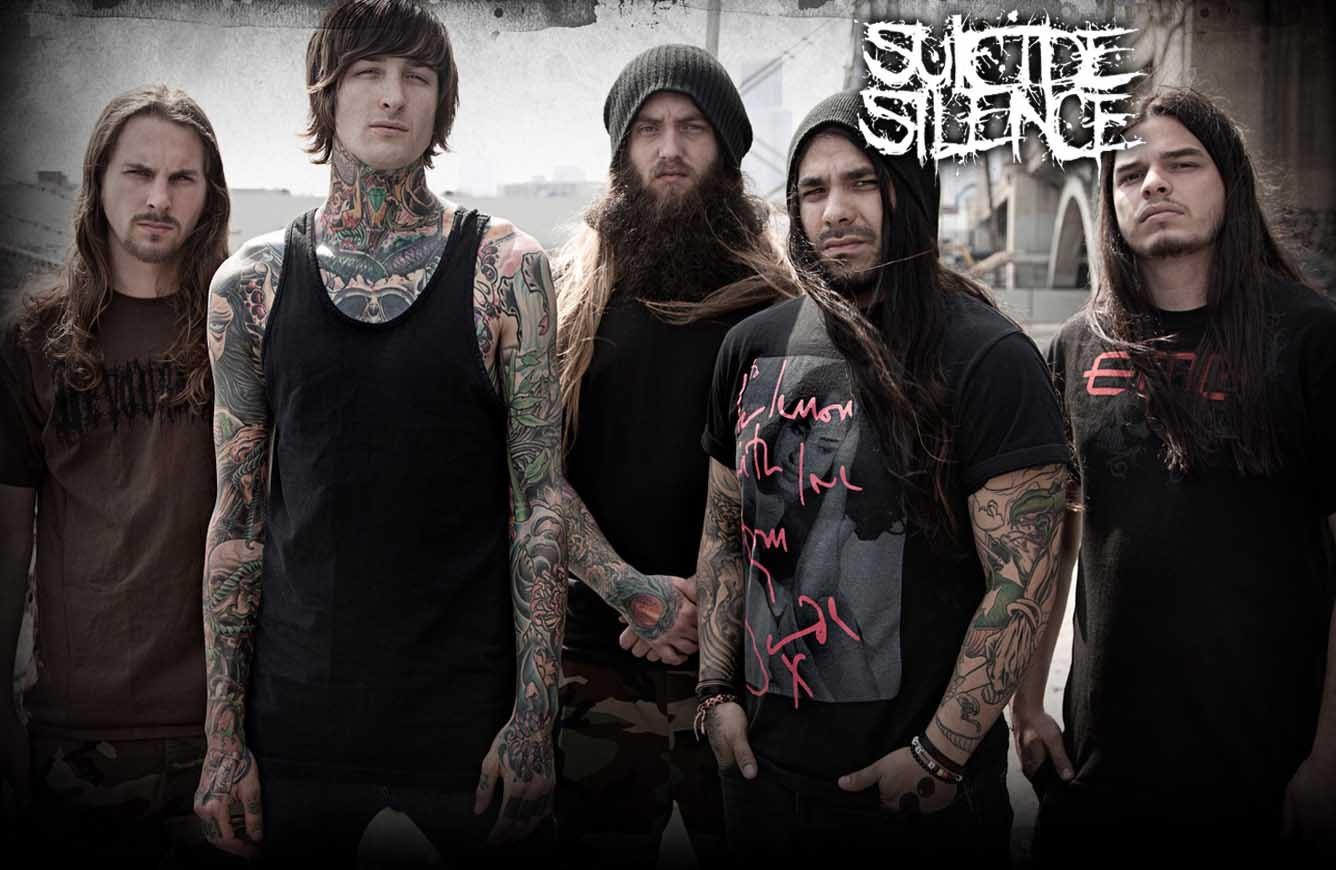 Suicide Silence Deathcore Mitch Lucker Band 1336x870
